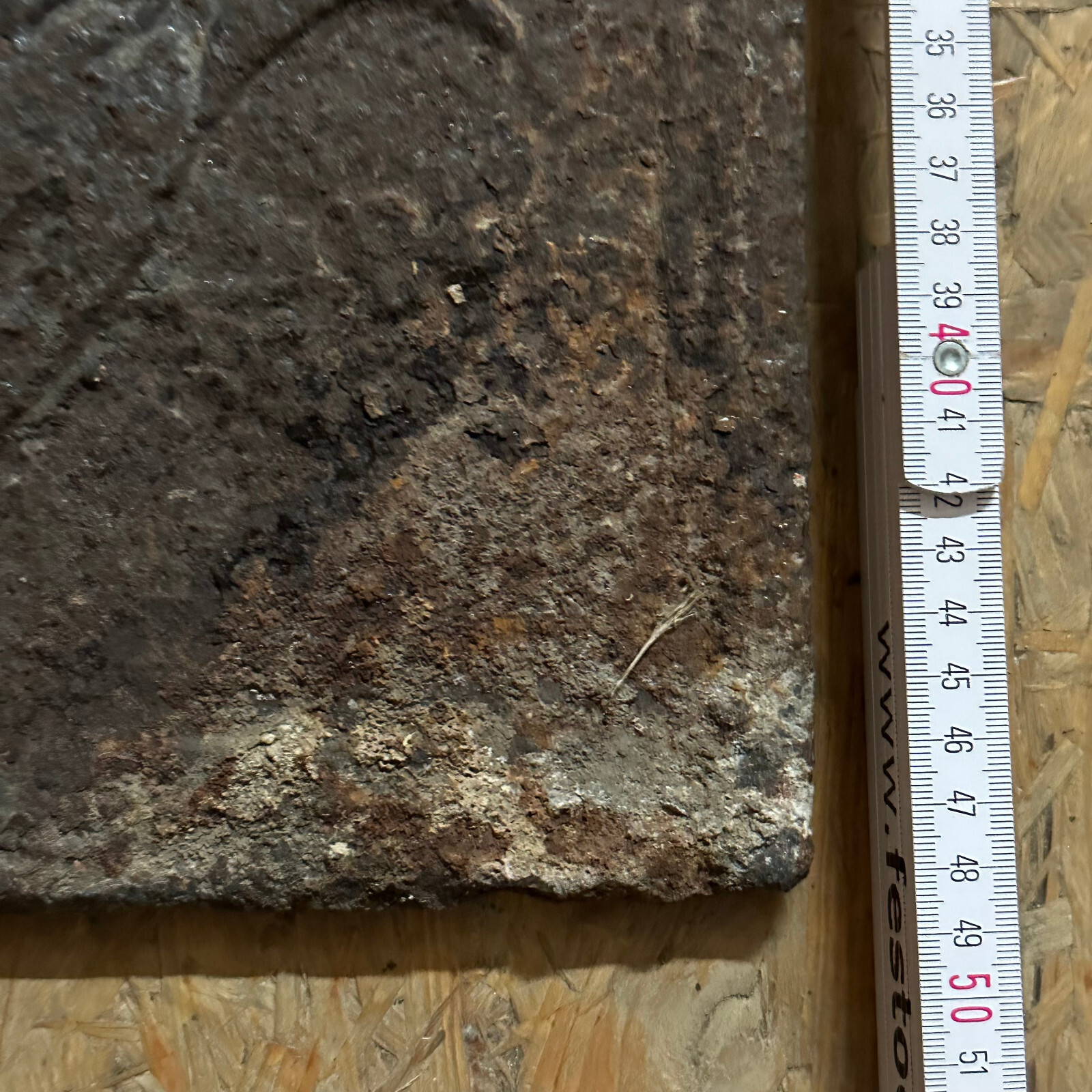 ANTIKE BAROCK OFENPLATTE AUS EISEN 17/18 TES JHDT AMOR 47x48cm AMORETTE – Bild 10