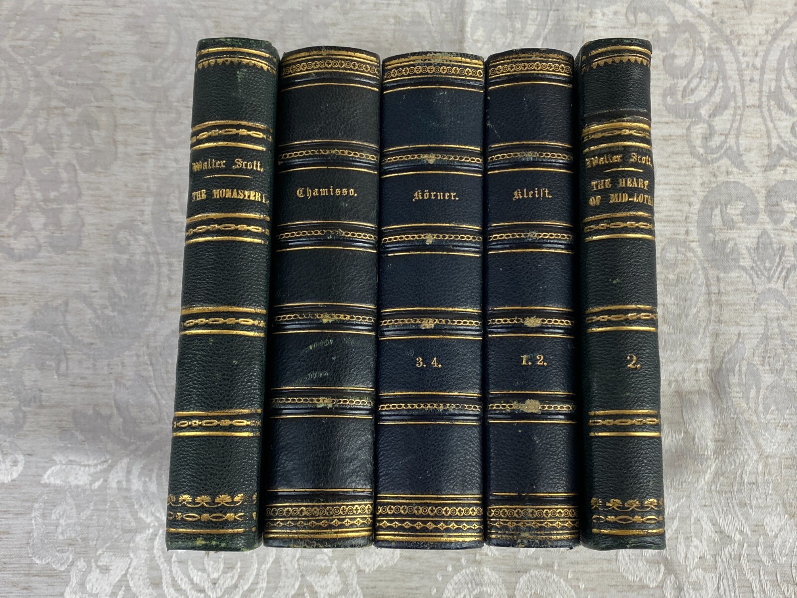 5 antike Bücher Heinrich von Kleist Theodor Körner Chamisso Collection of Britis