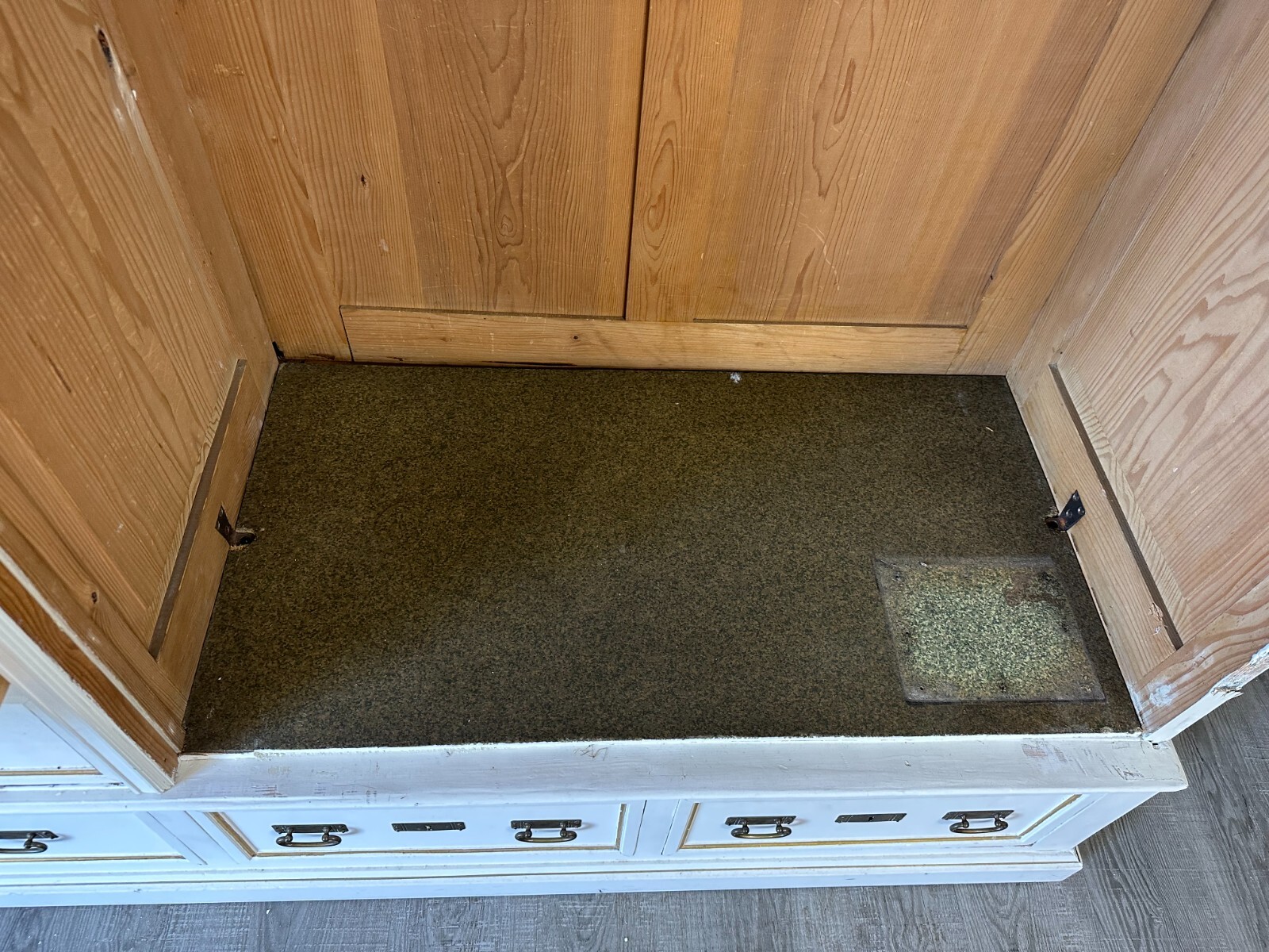 GROSSER ANTIKER KLEIDERSCHRANK SCHRANK UM 1920 LOUIS SEIZE STIL HOLZ – Bild 20