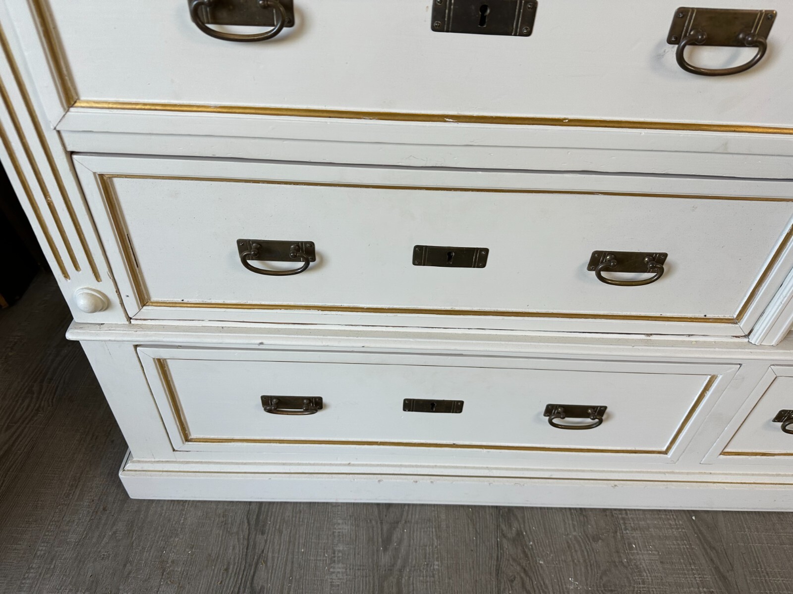 GROSSER ANTIKER KLEIDERSCHRANK SCHRANK UM 1920 LOUIS SEIZE STIL HOLZ – Bild 10