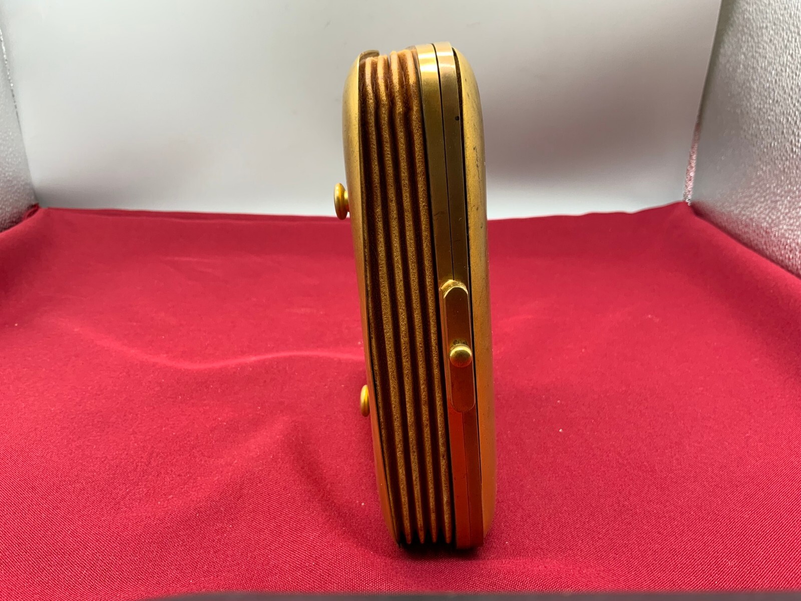 ANTIKE JUGENDSTIL DOSE MESSING HANDBEMALT – Bild 14