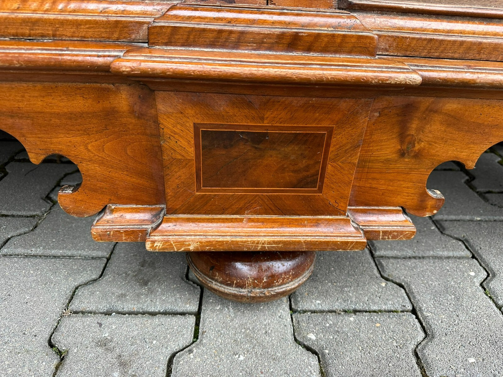 GROSSER BAROCKSCHRANK UM 1780 NUSSBAUM INTARSIEN KLEIDERSCHRANK BAROCK SCHRANK – Bild 23