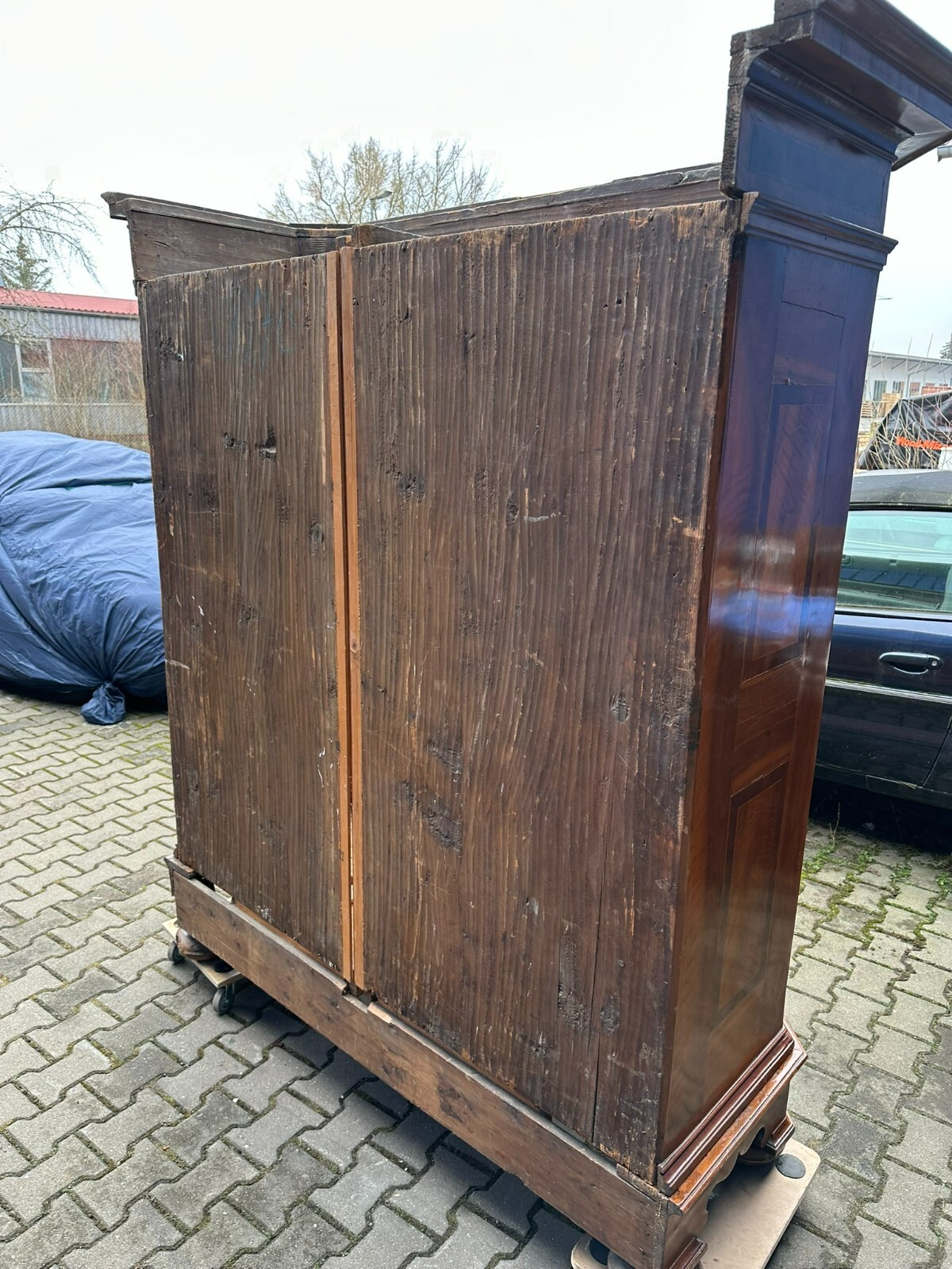 GROSSER BAROCKSCHRANK UM 1780 NUSSBAUM INTARSIEN KLEIDERSCHRANK BAROCK SCHRANK – Bild 24
