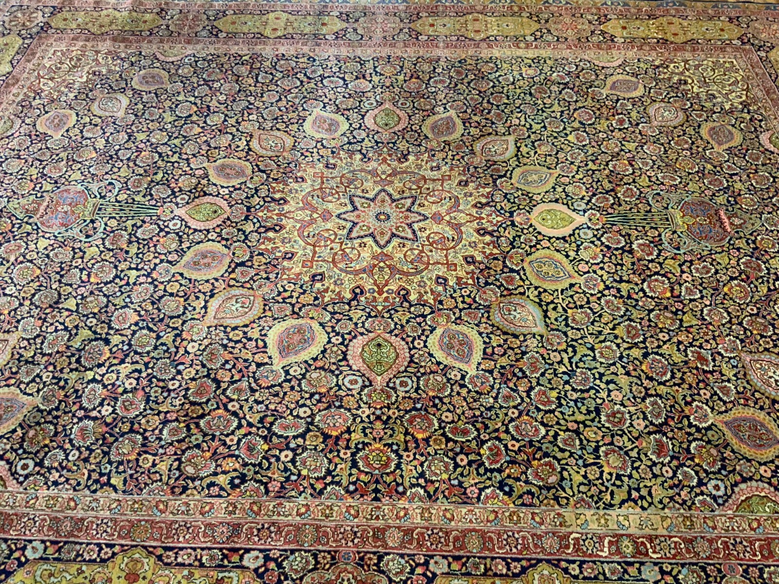 ALTER ORIENTTEPPICH AUS WOLLE TEPPICH HANDGEKNÜPFT PERSER 480x353cm – Bild 11