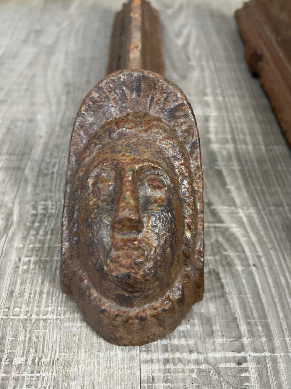 ANTIKE KAMINBÖCKE AUS EISEN HISTORISMUS UM 1880 FRATZEN 19 TES JHDT – Bild 4