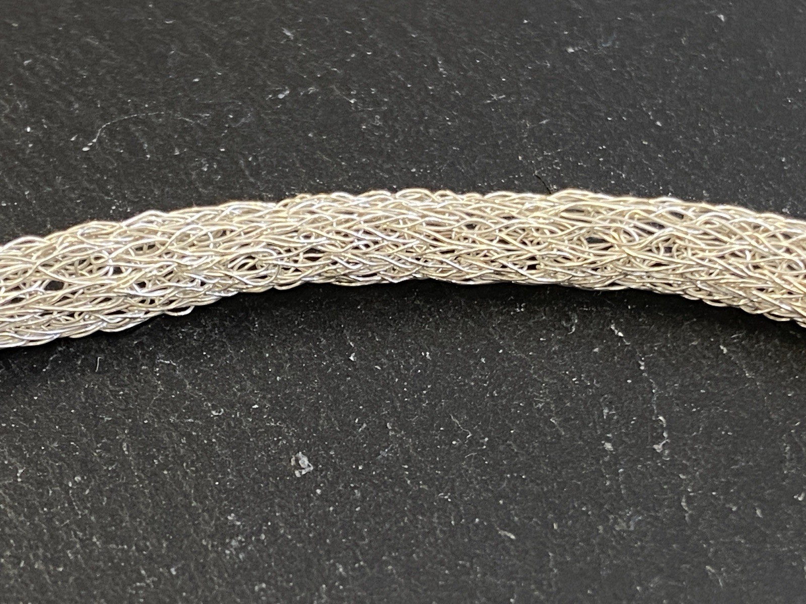RÖHRENKETTE KETTE ROHRKETTE MODEKETTE 925 STERLING SILBER MESH OPTIK – Bild 14