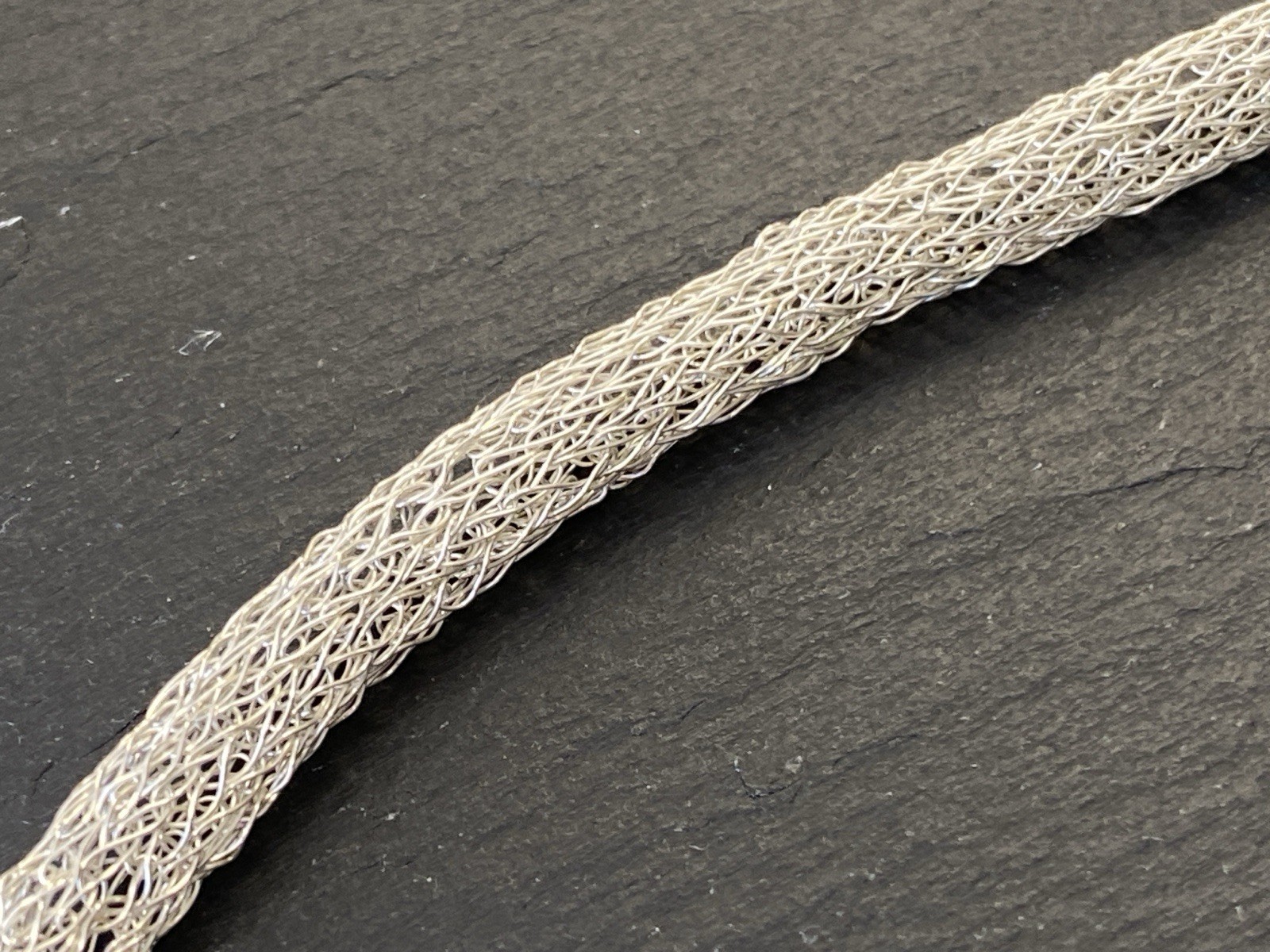 RÖHRENKETTE KETTE ROHRKETTE MODEKETTE 925 STERLING SILBER MESH OPTIK – Bild 8