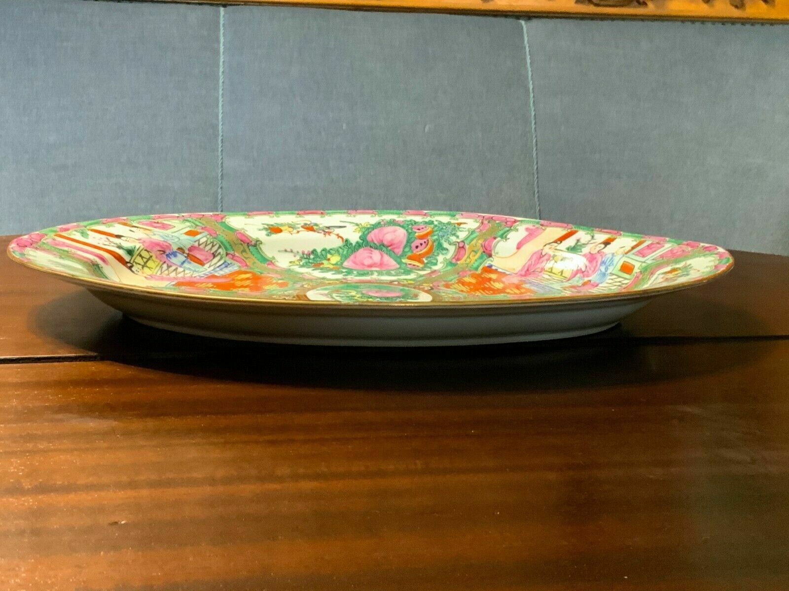 CHINA TABLETT PORZELLAN 41x30cm SEHR SCHÖNES DEKOR KEINE CHIPS – Bild 3