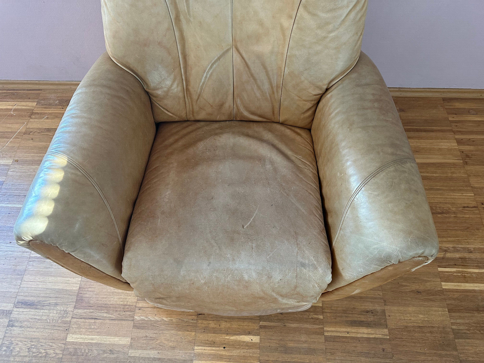 HIMOLA RELAX SESSEL LEDER MECHANISCH VINTAGE SESSEL – Bild 7