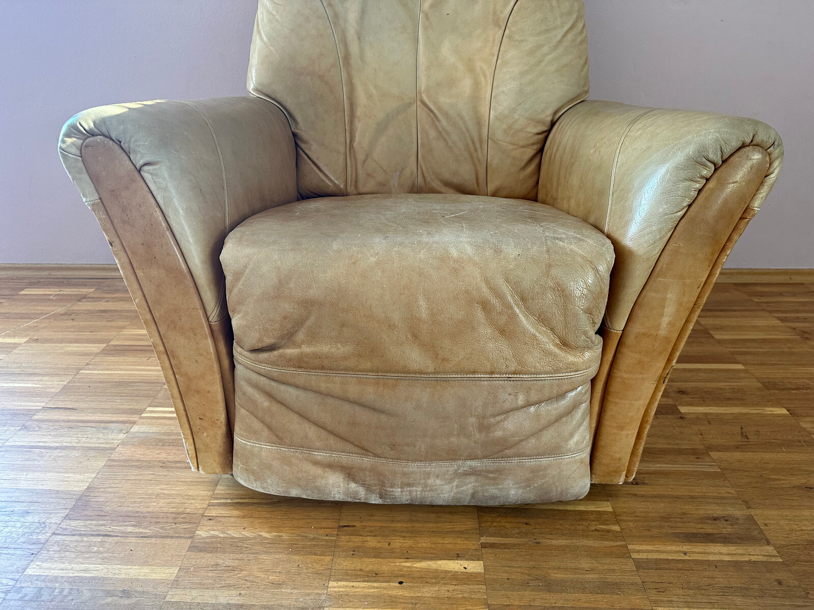 HIMOLA RELAX SESSEL LEDER MECHANISCH VINTAGE SESSEL – Bild 8