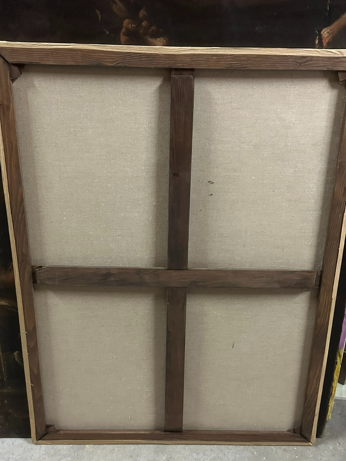 89x119cm GROSSES ÖLGEMÄLDE HERAUSRAGENDES BILDNIS EINES MANNES PORTRAIT MANN – Bild 11