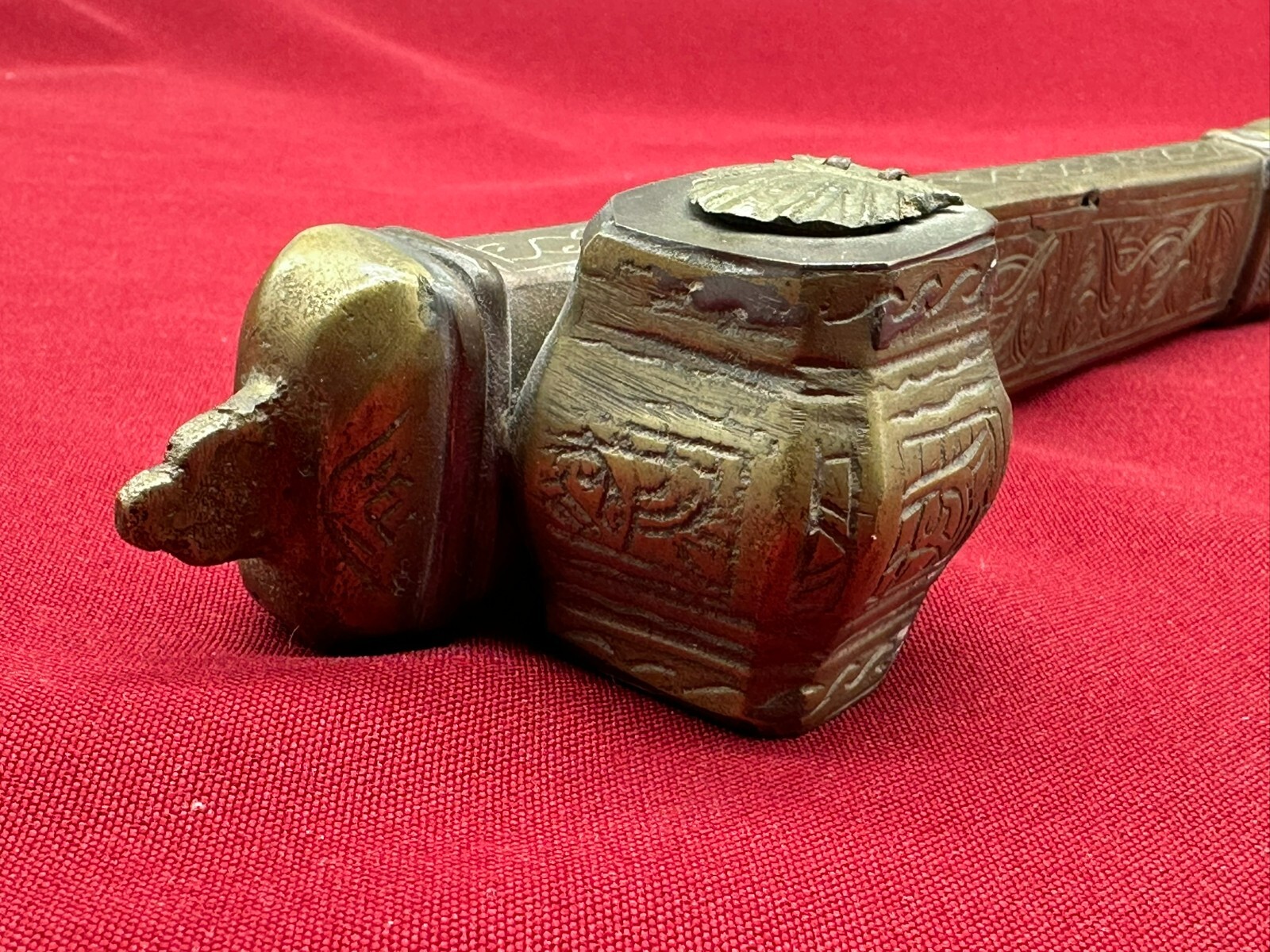 ANTIKES OSMANISCHES REISESET ETUI FÜR SCHREIBFEDER UND TINTE – Bild 3