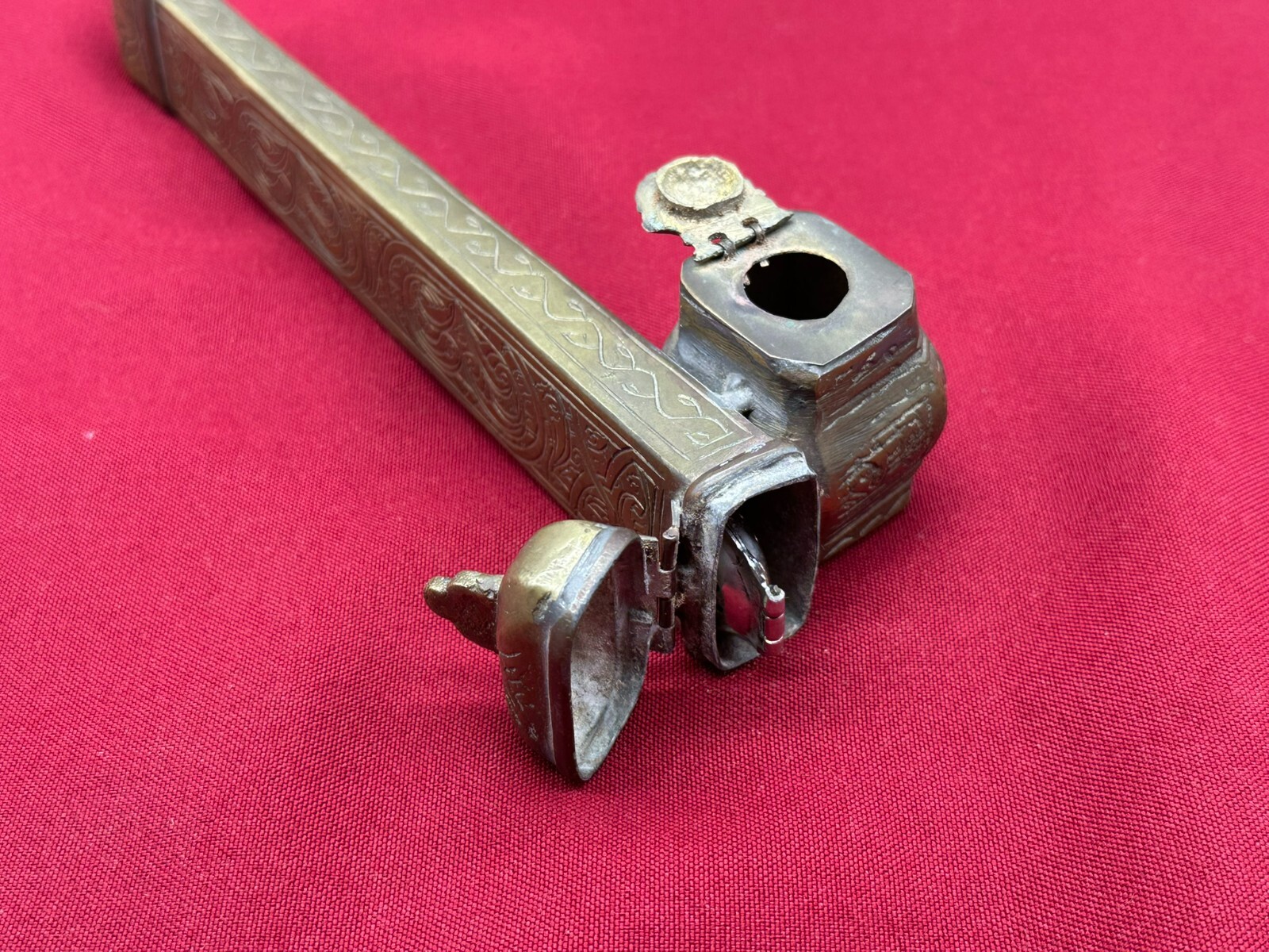 ANTIKES OSMANISCHES REISESET ETUI FÜR SCHREIBFEDER UND TINTE – Bild 7