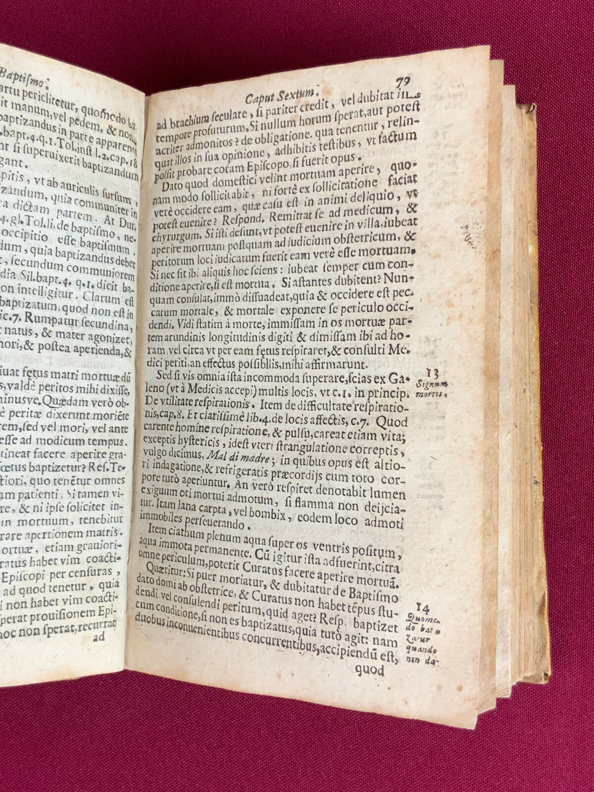 Antikes Buch von 1676 auf Latein De Officio Cvrati – Bild 7