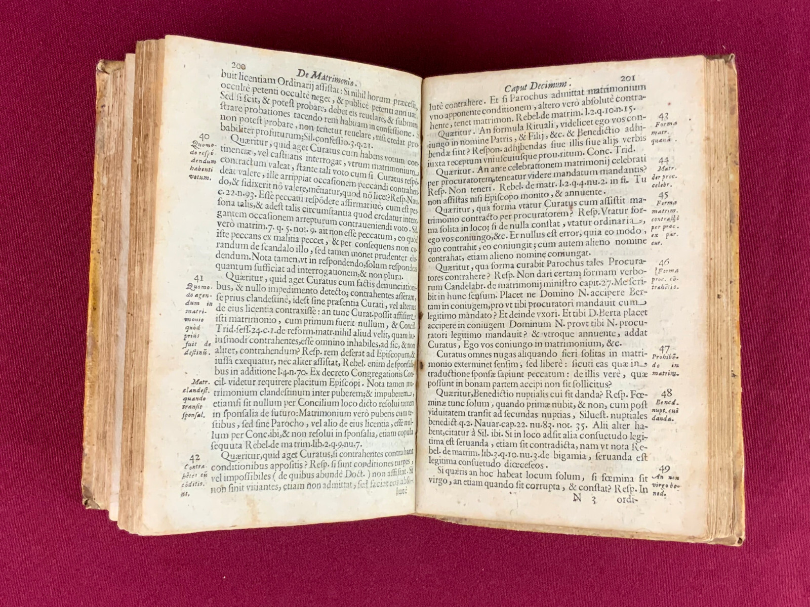 Antikes Buch von 1676 auf Latein De Officio Cvrati – Bild 9