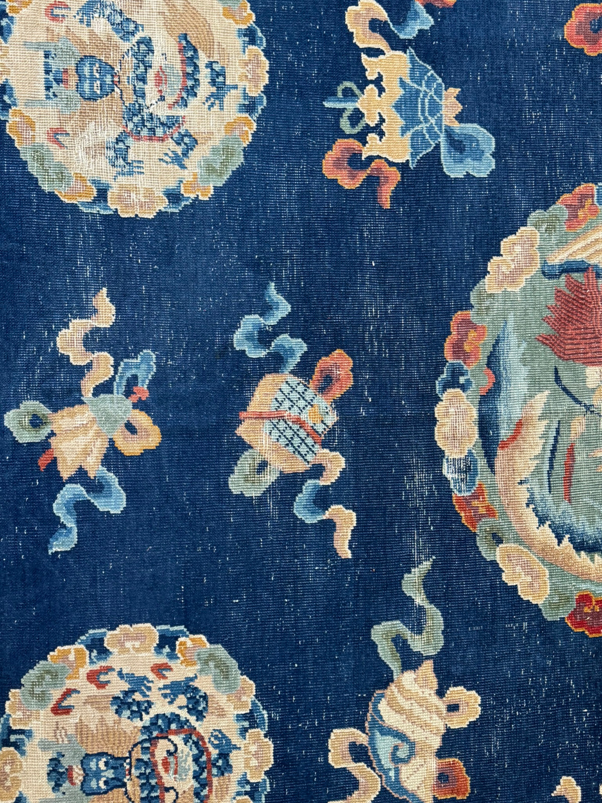 ANTIKER ORIENTTEPPICH WOLLE CHINESISCHER TEPPICH HANDGEKNÜPFT CHINA 350x273cm – Bild 11