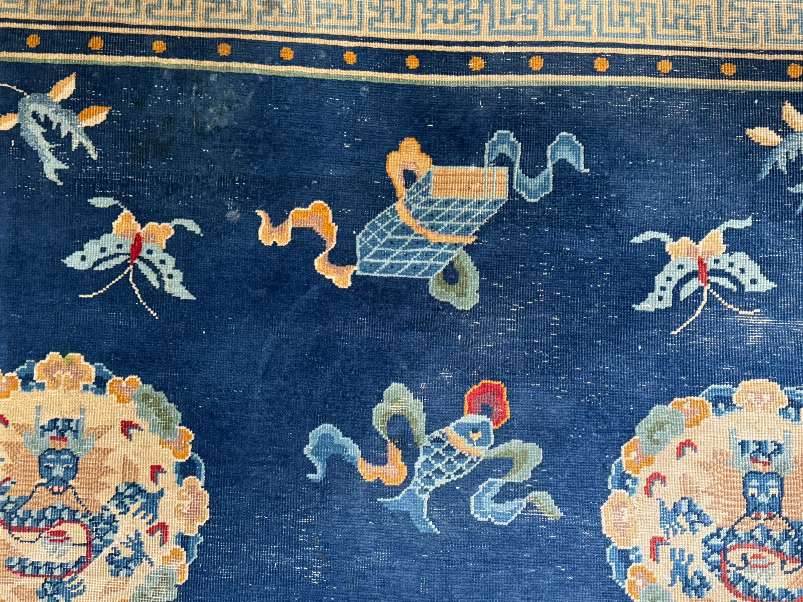 ANTIKER ORIENTTEPPICH WOLLE CHINESISCHER TEPPICH HANDGEKNÜPFT CHINA 350x273cm – Bild 20