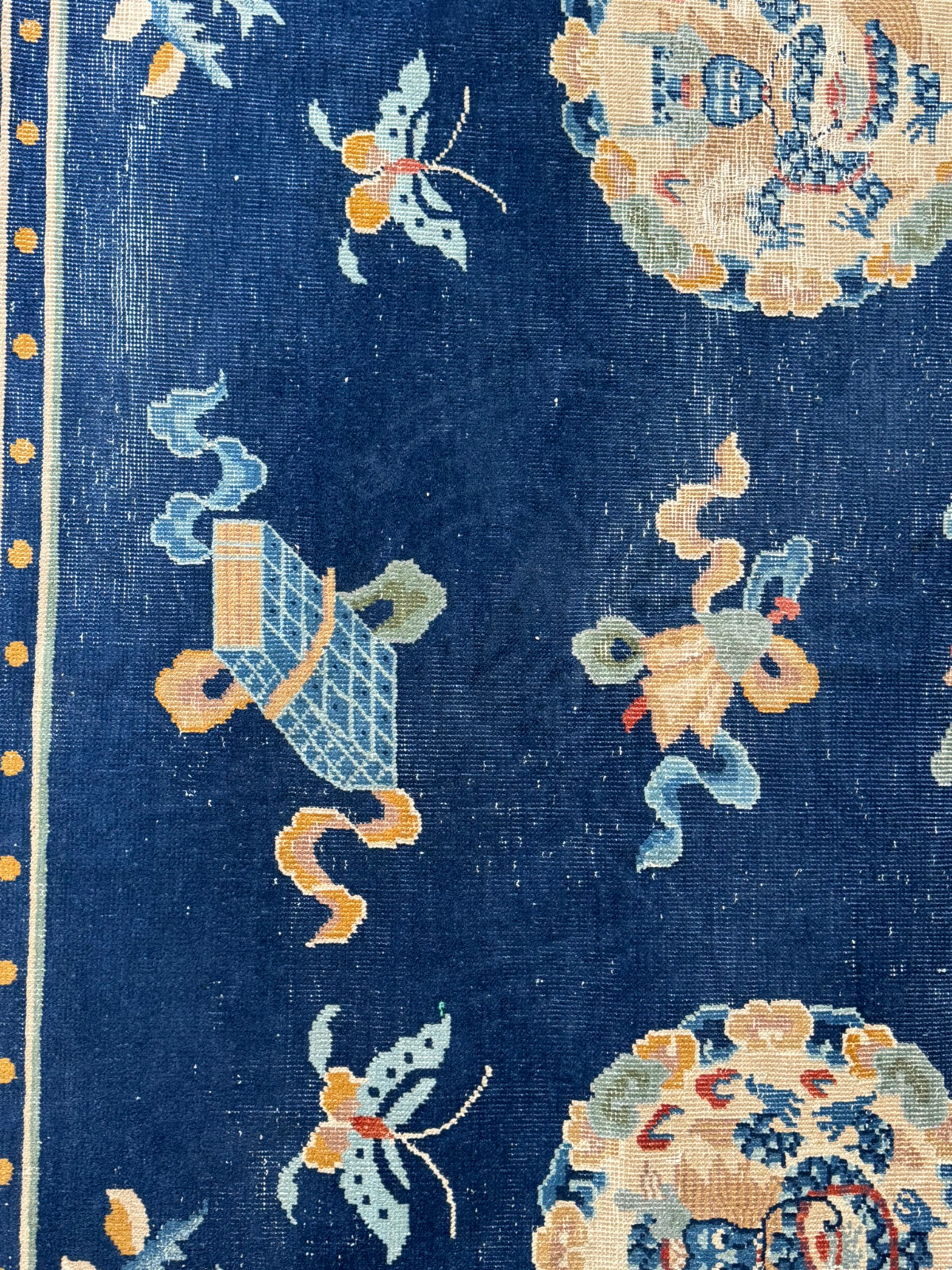 ANTIKER ORIENTTEPPICH WOLLE CHINESISCHER TEPPICH HANDGEKNÜPFT CHINA 350x273cm – Bild 8