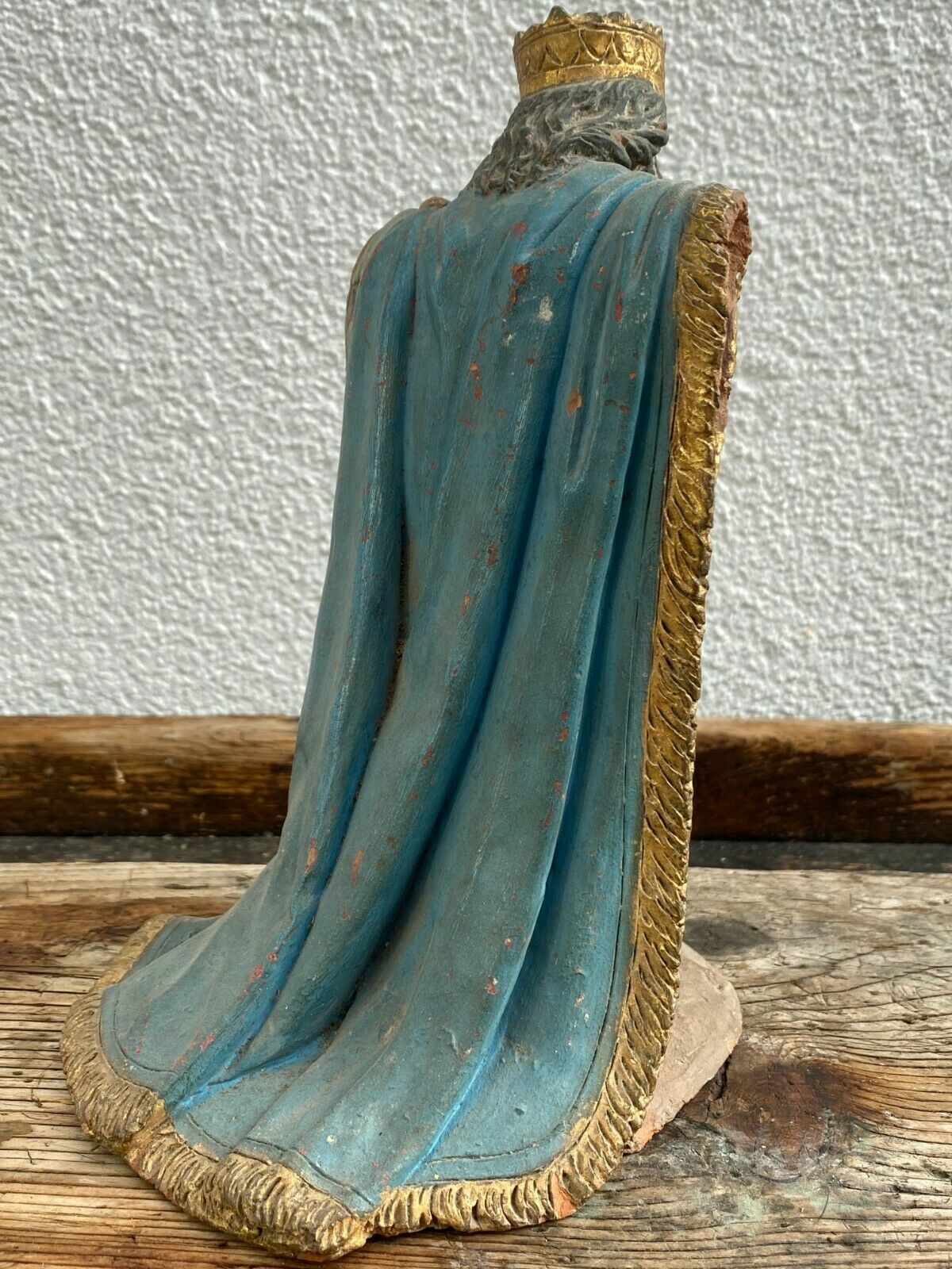 NEAPOLITANISCHE BAROCK FIGUR KÖNIG AUS TERRAKOTTA 18 TES JHDT ITALIEN NAPOLI – Bild 5