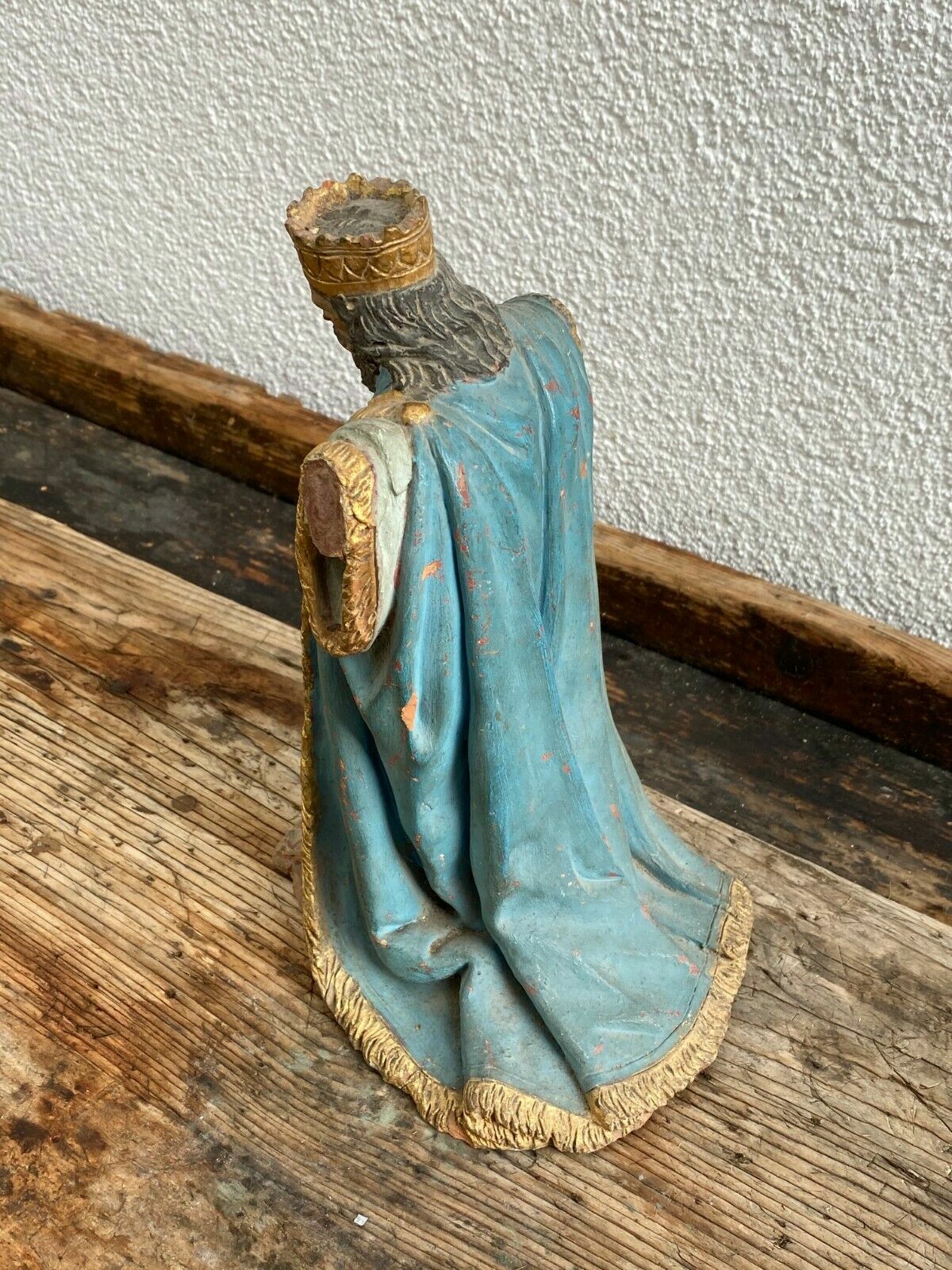 NEAPOLITANISCHE BAROCK FIGUR KÖNIG AUS TERRAKOTTA 18 TES JHDT ITALIEN NAPOLI – Bild 6