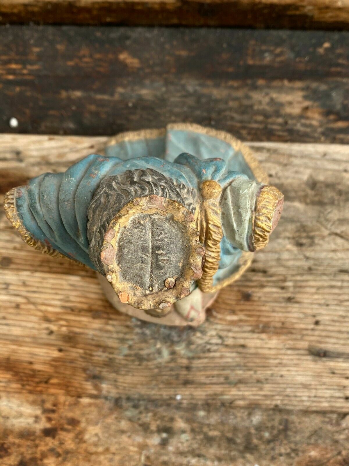 NEAPOLITANISCHE BAROCK FIGUR KÖNIG AUS TERRAKOTTA 18 TES JHDT ITALIEN NAPOLI – Bild 9