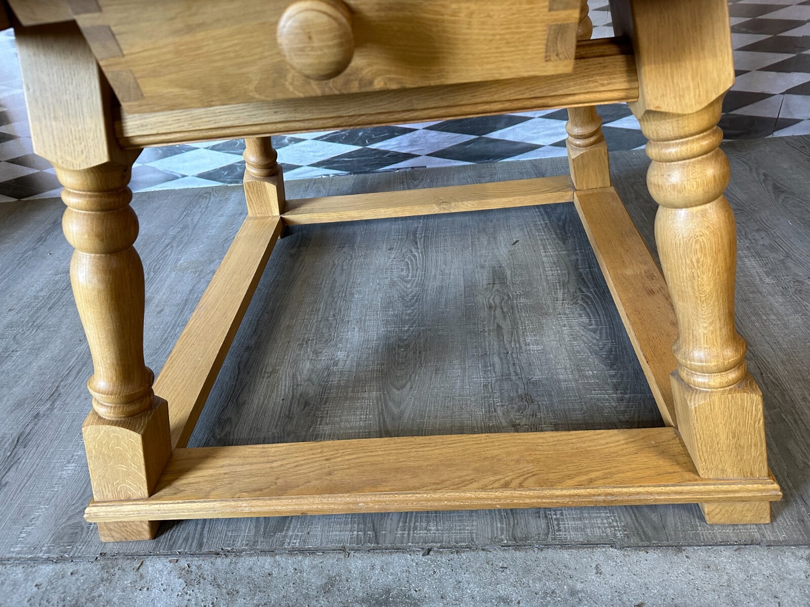 VINTAGE KÜCHENTISCH TISCH BUCHE MASSIV LANDHAUS BAROCK STIL – Bild 11