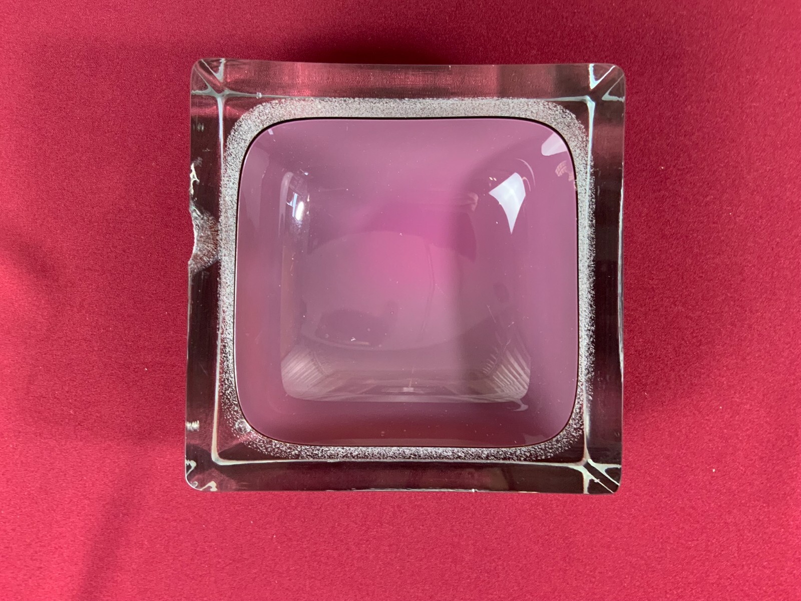 MASSIVE GROSSE SCHALE AUS GLAS HANDARBEIT KÜNSTLERGLAS 7kg CHIP – Bild 3