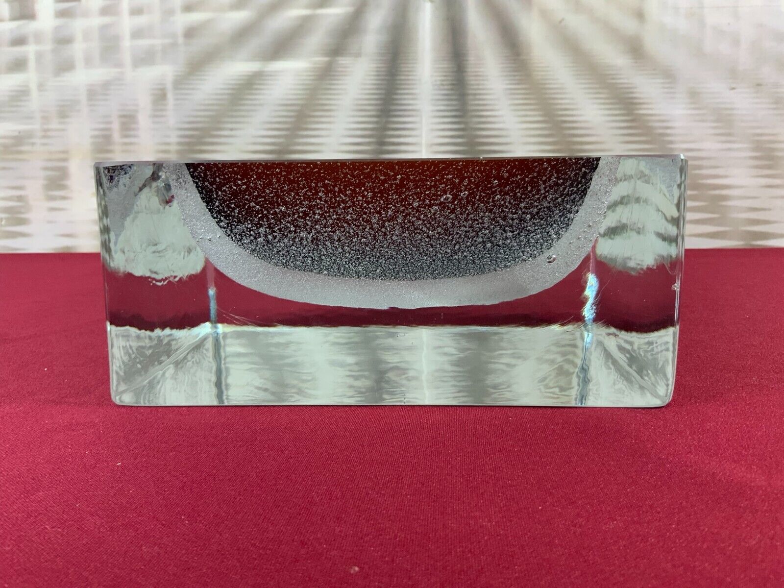 MASSIVE GROSSE SCHALE AUS GLAS HANDARBEIT KÜNSTLERGLAS 7kg CHIP – Bild 5
