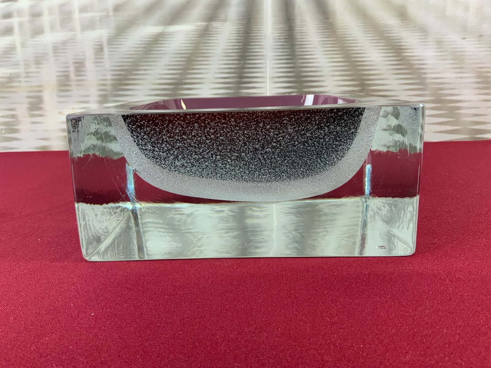 MASSIVE GROSSE SCHALE AUS GLAS HANDARBEIT KÜNSTLERGLAS 7kg CHIP – Bild 6