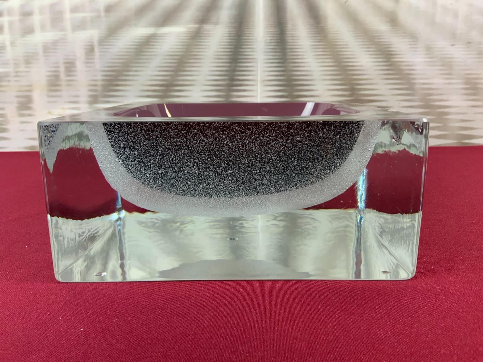 MASSIVE GROSSE SCHALE AUS GLAS HANDARBEIT KÜNSTLERGLAS 7kg CHIP – Bild 7