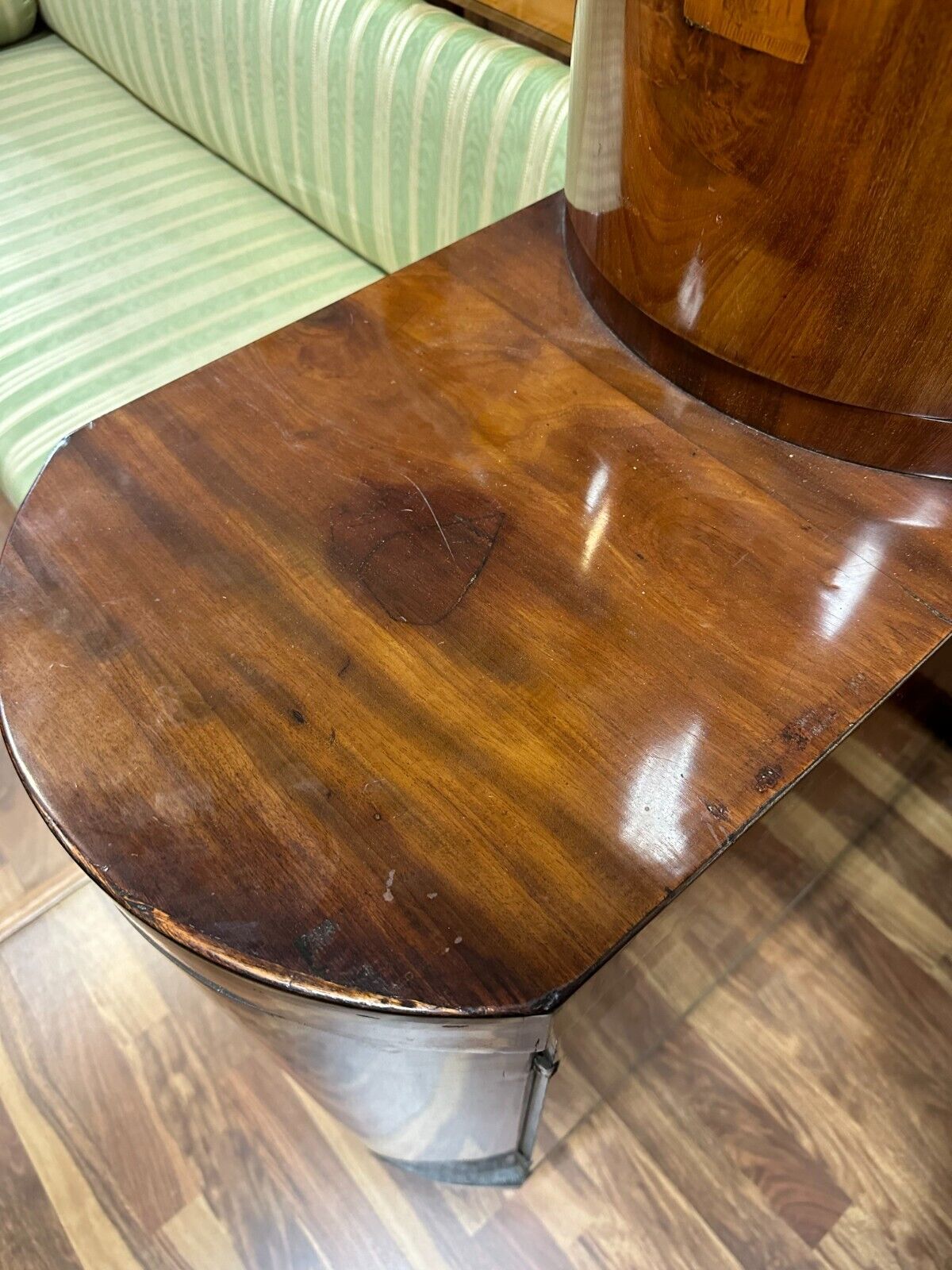 BIEDERMEIER SOFA KIRSCHBAUM FURNIER INTARSIEN ANTIK WIEN UM 1820 PRUNKSOFA – Bild 11