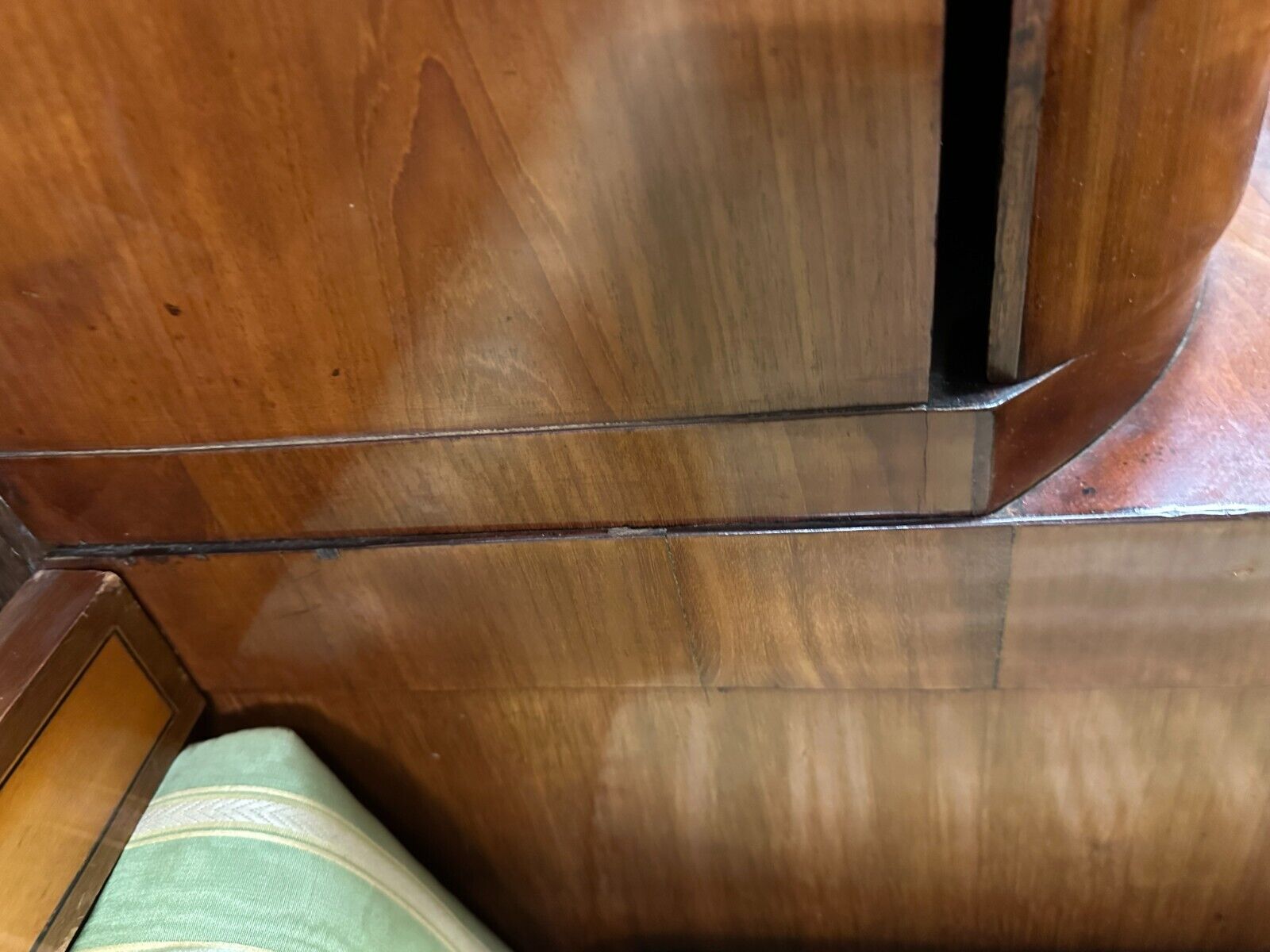 BIEDERMEIER SOFA KIRSCHBAUM FURNIER INTARSIEN ANTIK WIEN UM 1820 PRUNKSOFA – Bild 12