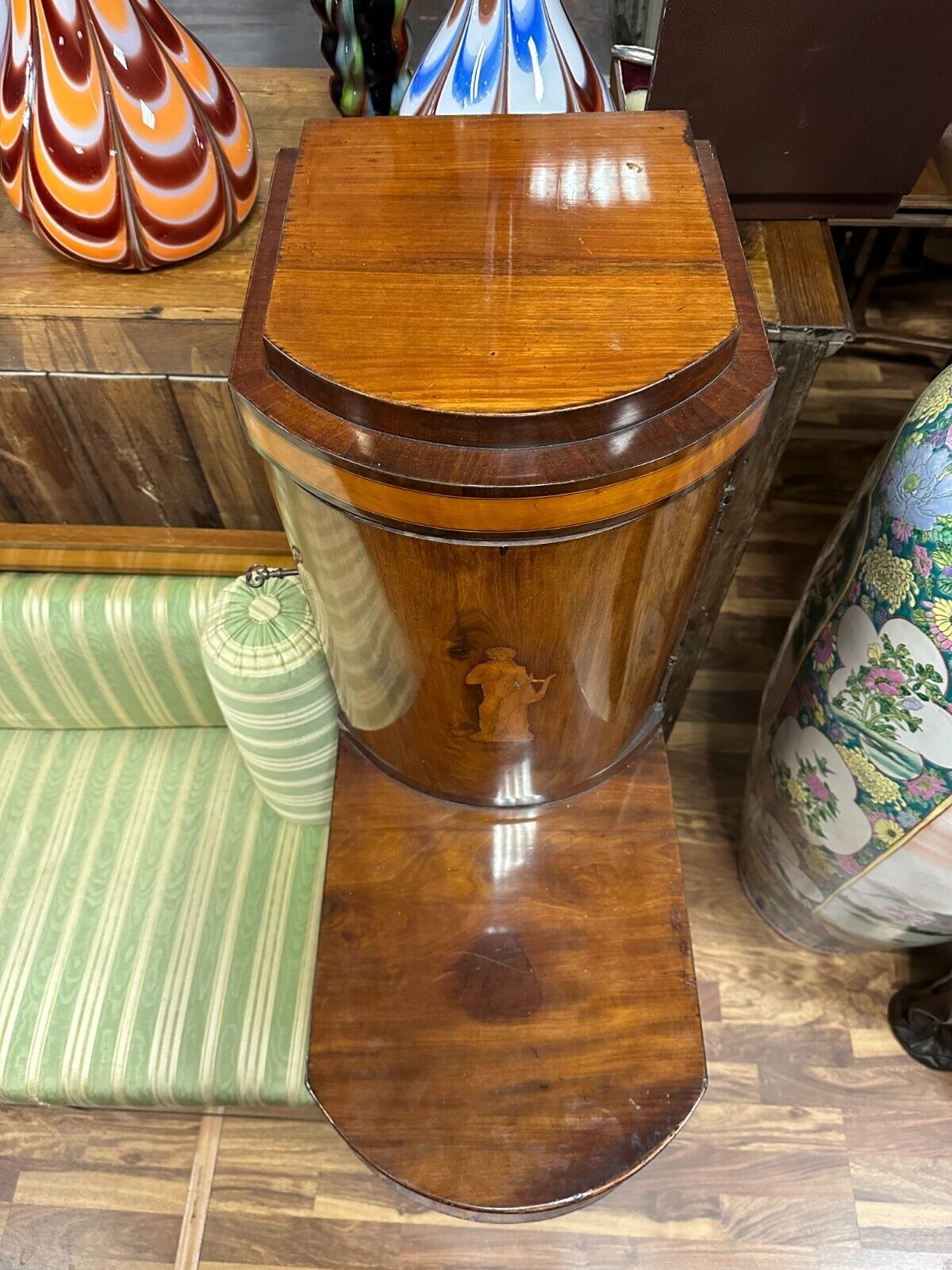 BIEDERMEIER SOFA KIRSCHBAUM FURNIER INTARSIEN ANTIK WIEN UM 1820 PRUNKSOFA – Bild 19