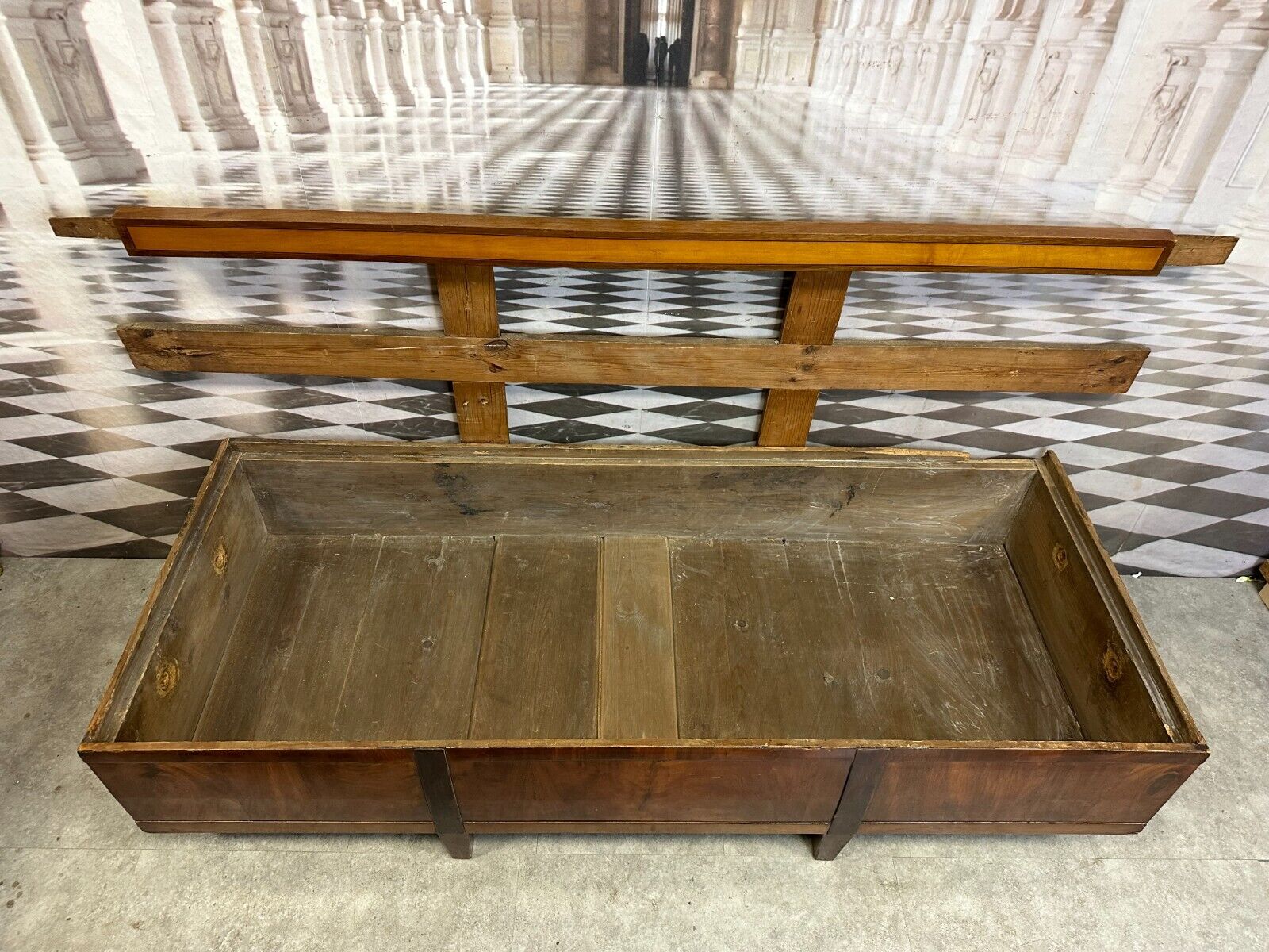 BIEDERMEIER SOFA KIRSCHBAUM FURNIER INTARSIEN ANTIK WIEN UM 1820 PRUNKSOFA – Bild 20