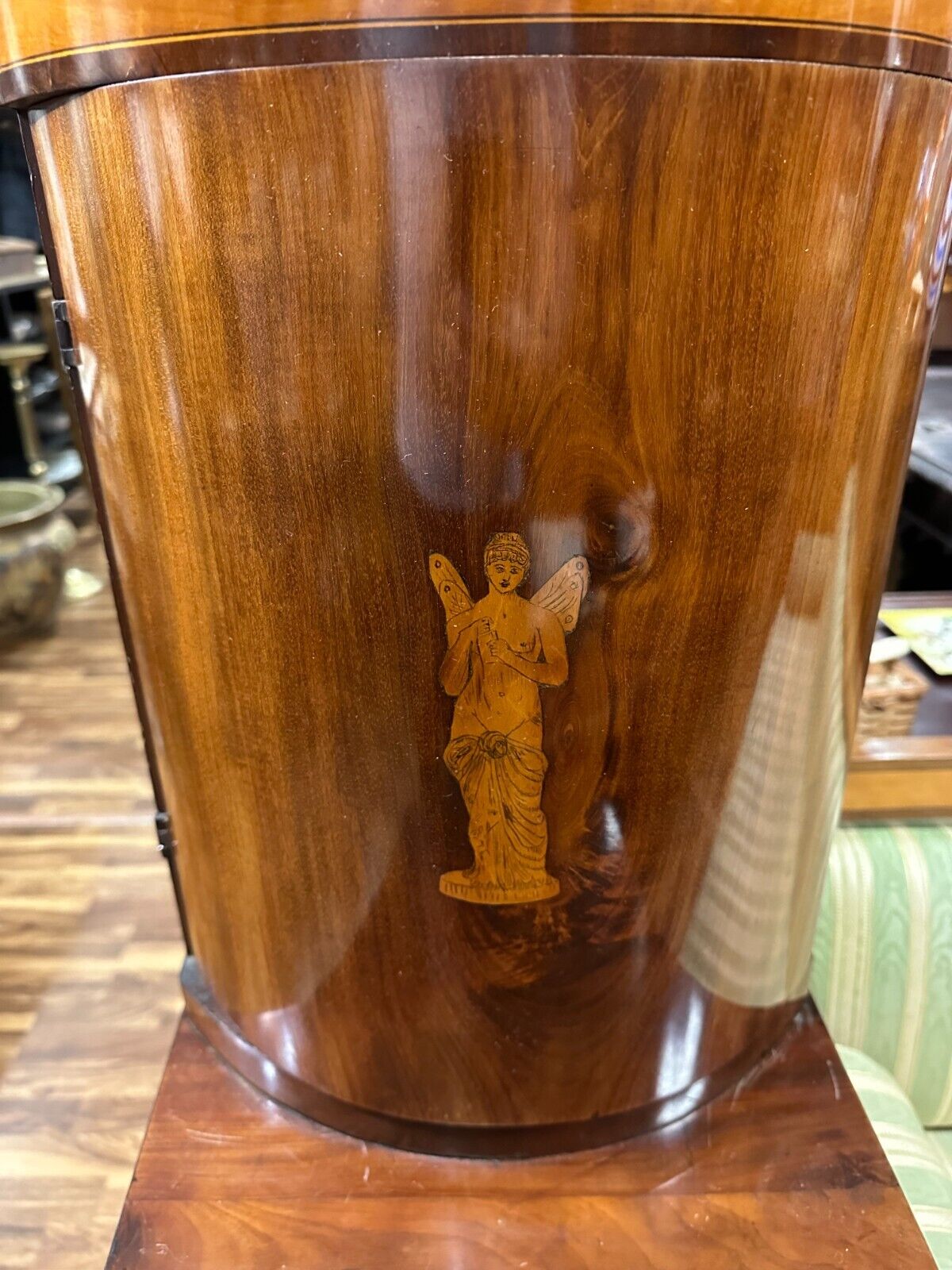 BIEDERMEIER SOFA KIRSCHBAUM FURNIER INTARSIEN ANTIK WIEN UM 1820 PRUNKSOFA – Bild 6