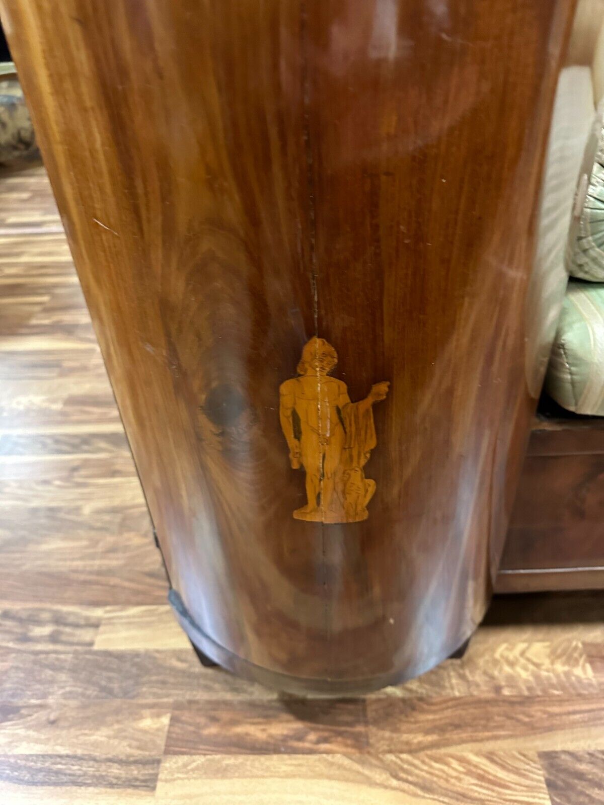 BIEDERMEIER SOFA KIRSCHBAUM FURNIER INTARSIEN ANTIK WIEN UM 1820 PRUNKSOFA – Bild 7