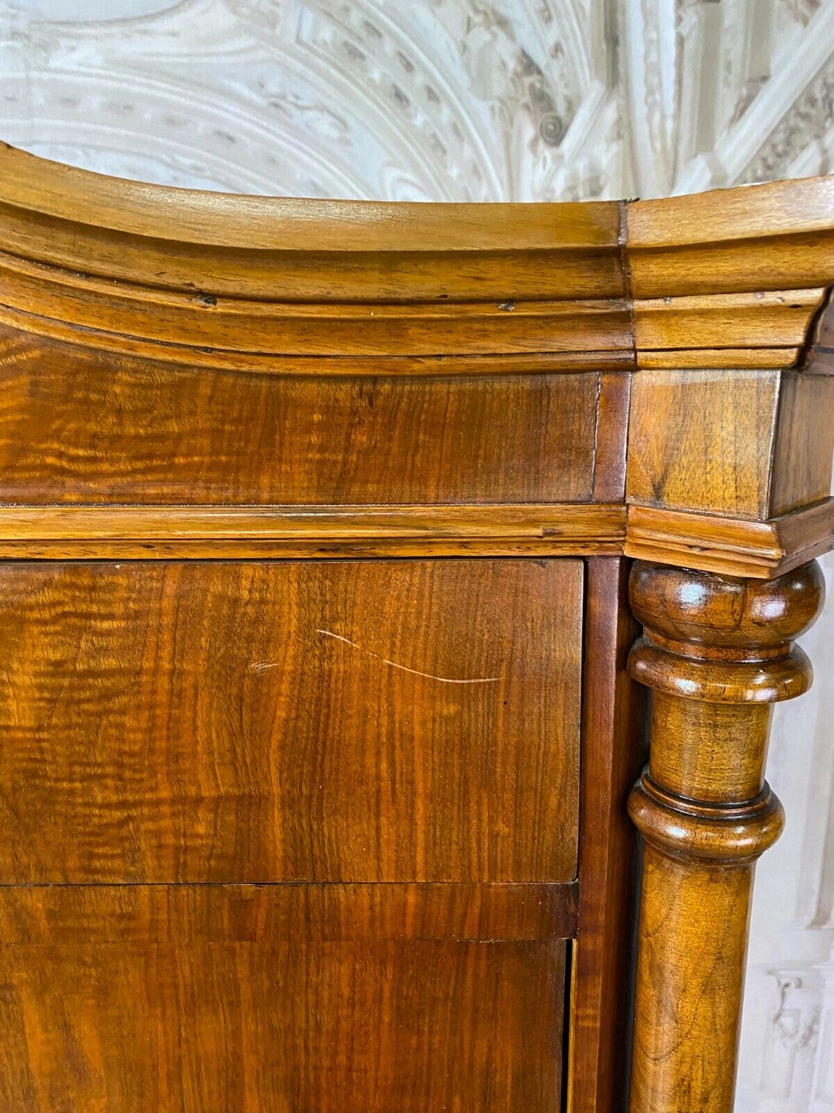 GRÜNDERZEIT SEKRETÄR NUSSBAUM FURNIERT ANTIK 19-TES JHDT WOHNFERTIG SCHREIBMÖBEL – Bild 10