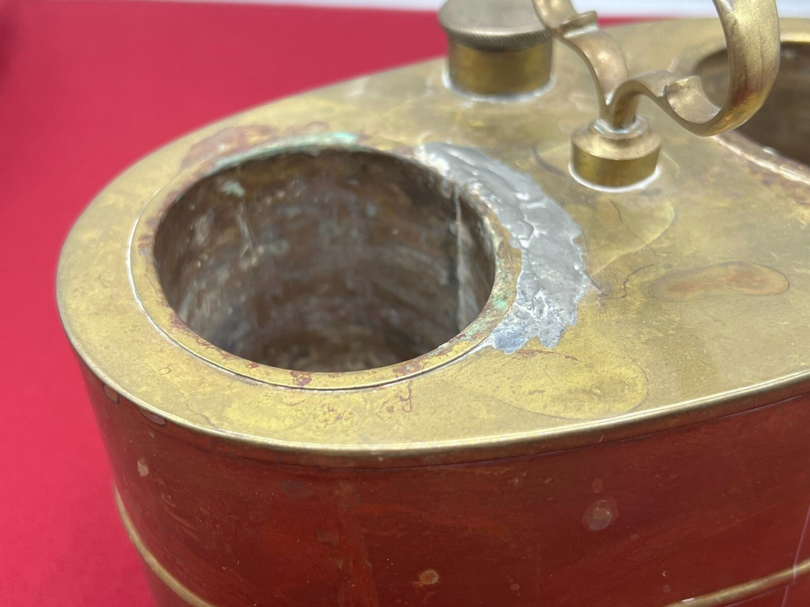 NAPOLEONISCHER FLASCHENWÄRMER AUS KUPFER ANFANG 19 TES JHDT – Bild 13