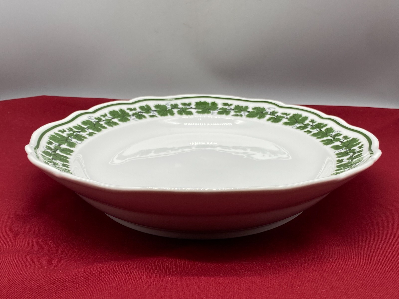 MEISSEN PORZELLAN GROSSE SCHALE TABLETT  42cm WEINLAUB ERSTE WAHL – Bild 4