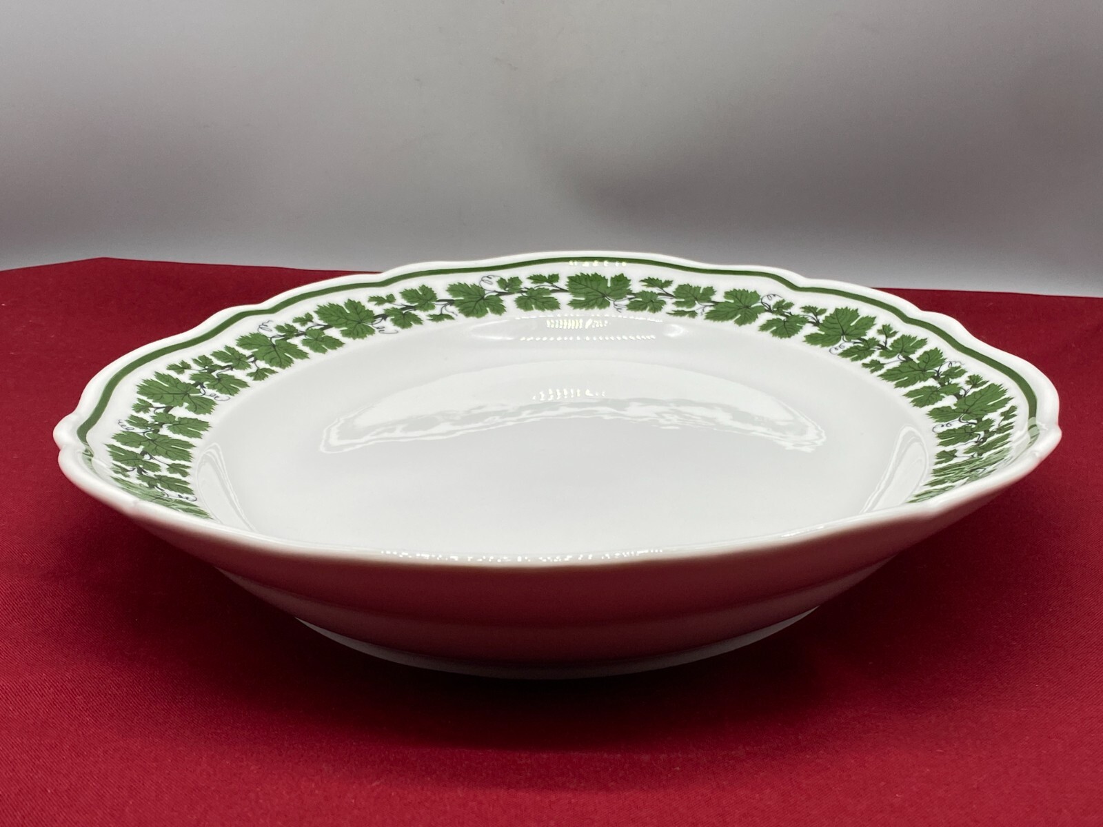 MEISSEN PORZELLAN GROSSE SCHALE TABLETT  42cm WEINLAUB ERSTE WAHL – Bild 6