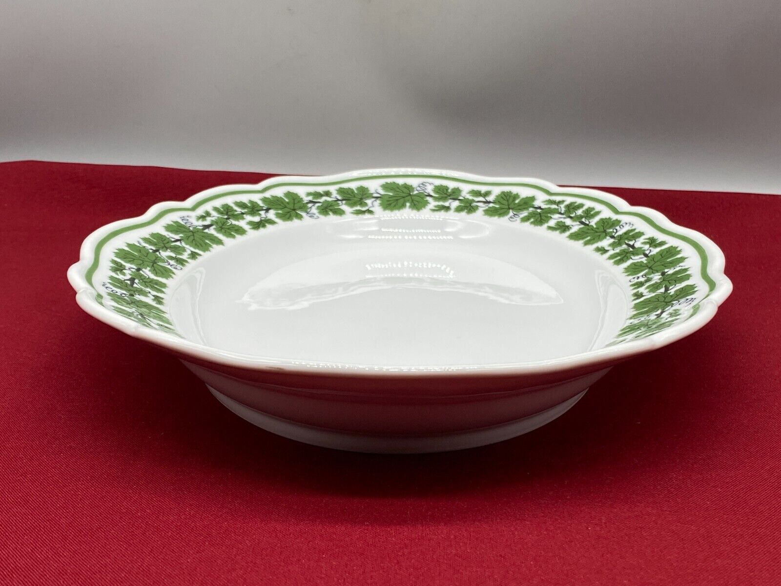 MEISSEN PORZELLAN GROSSE SCHALE TABLETT  35cm WEINLAUB ERSTE WAHL ANTIK – Bild 4