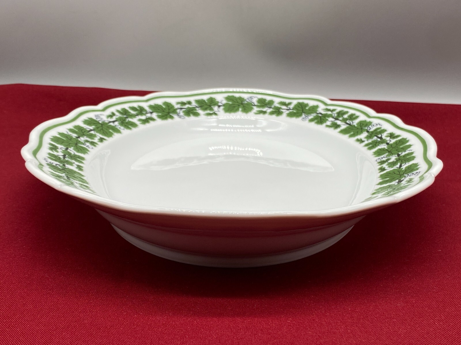 MEISSEN PORZELLAN GROSSE SCHALE TABLETT  35cm WEINLAUB ERSTE WAHL ANTIK – Bild 6