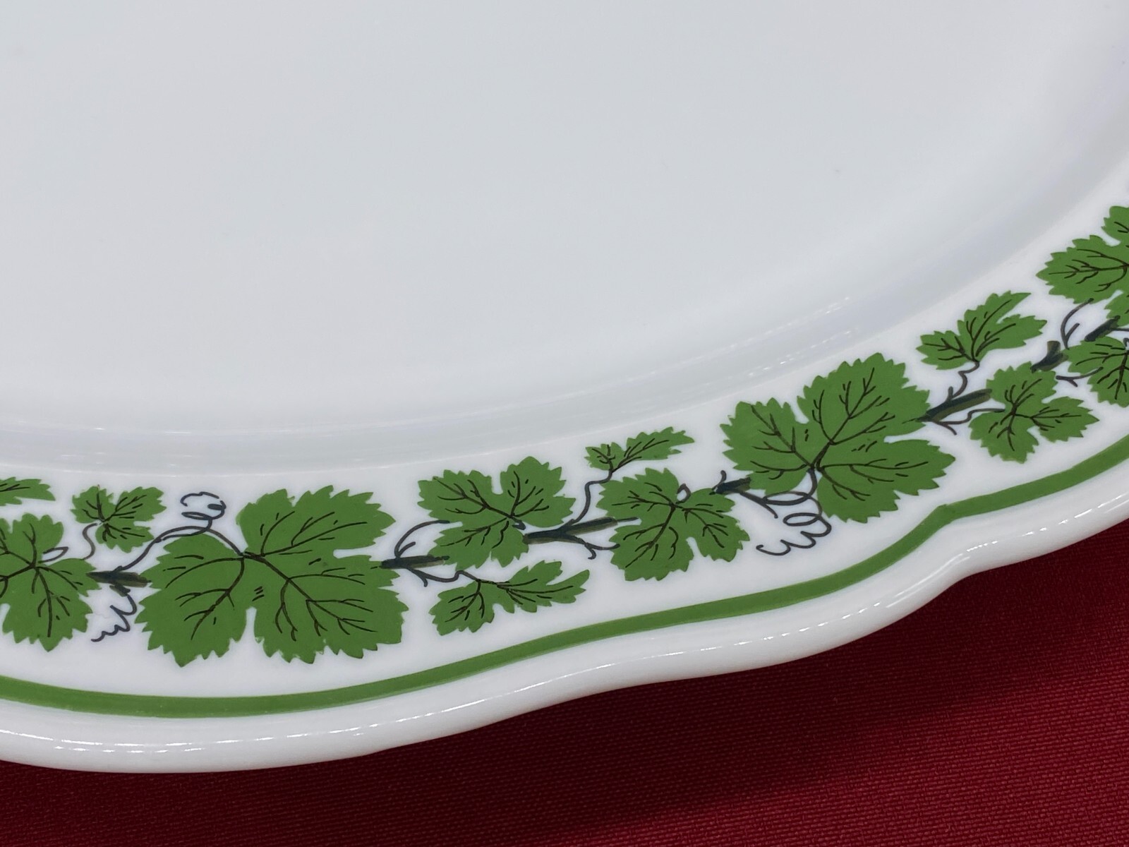 MEISSEN PORZELLAN GROSSE SCHALE TABLETT  35cm WEINLAUB ERSTE WAHL ANTIK – Bild 10