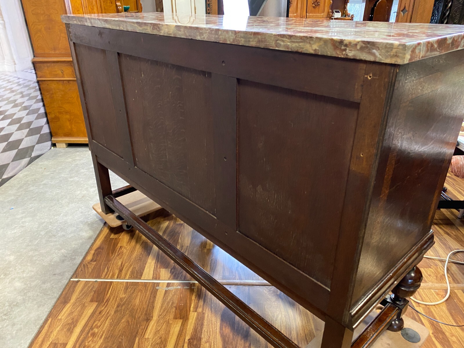 ANTIKE ANRICHTE BUFFET SAINT REMY MARMORPLATTE UND SPIEGEL UM 1880 FRANKREICH – Bild 14