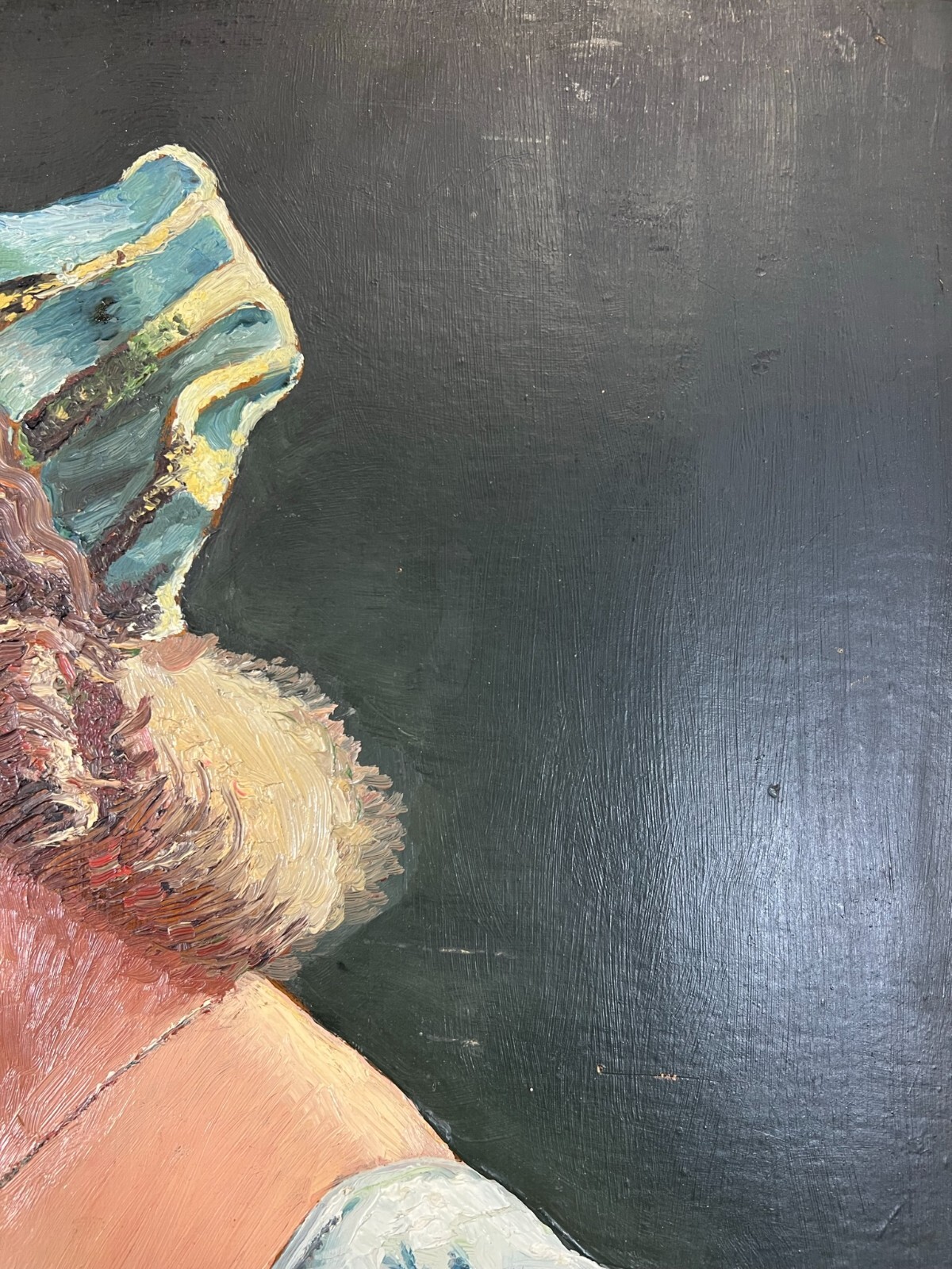 Ölgemälde auf Platte Portrait einer Dame 49x70cm – Bild 6