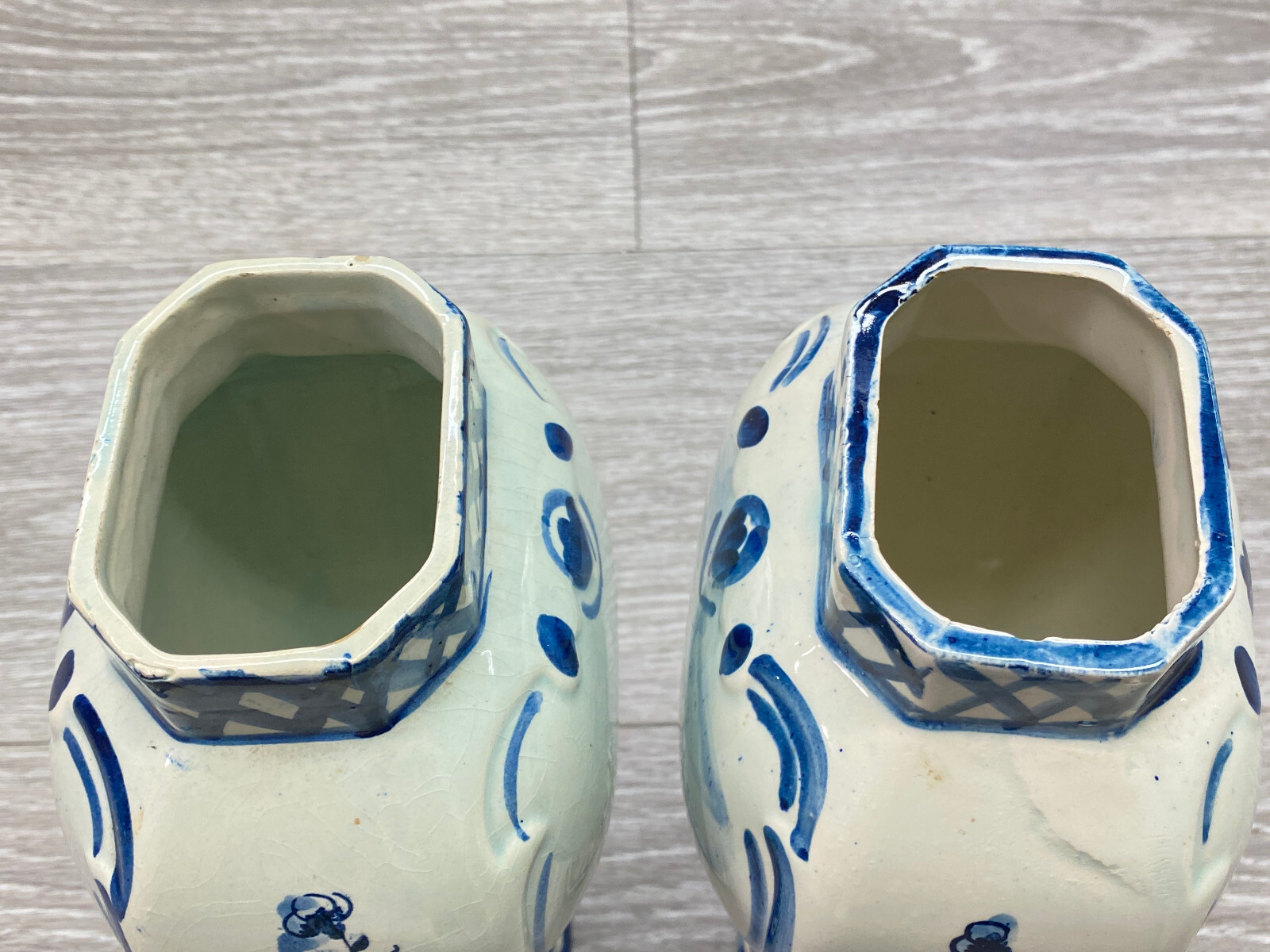 2x GROSSE KERAMIK VASE MÜHLE 32cm OHNE CHIPS HOLLAND PAAR VASEN – Bild 6