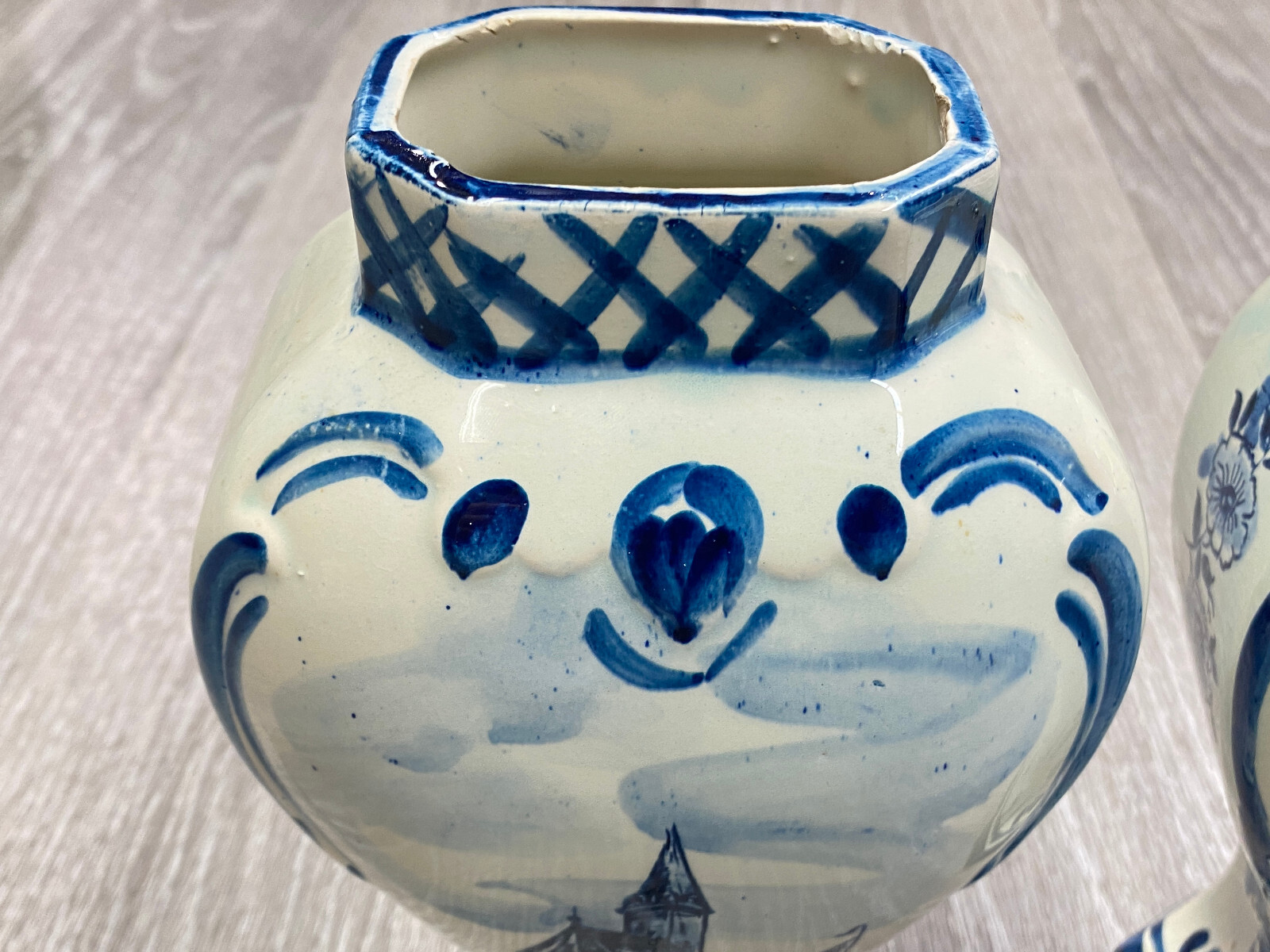 2x GROSSE KERAMIK VASE MÜHLE 32cm OHNE CHIPS HOLLAND PAAR VASEN – Bild 7