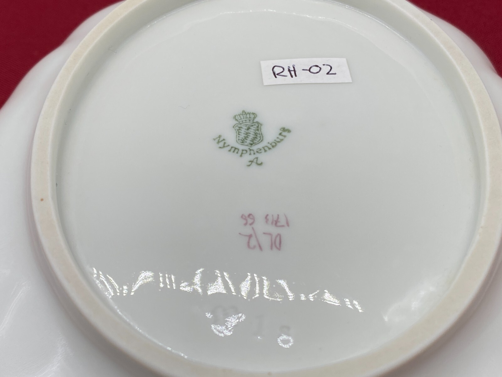 ROKOKO PORZELLAN SCHALE MIT HENKELN NYMPHENBURG TOP ZUSTAND HANDBEMALT – Bild 23