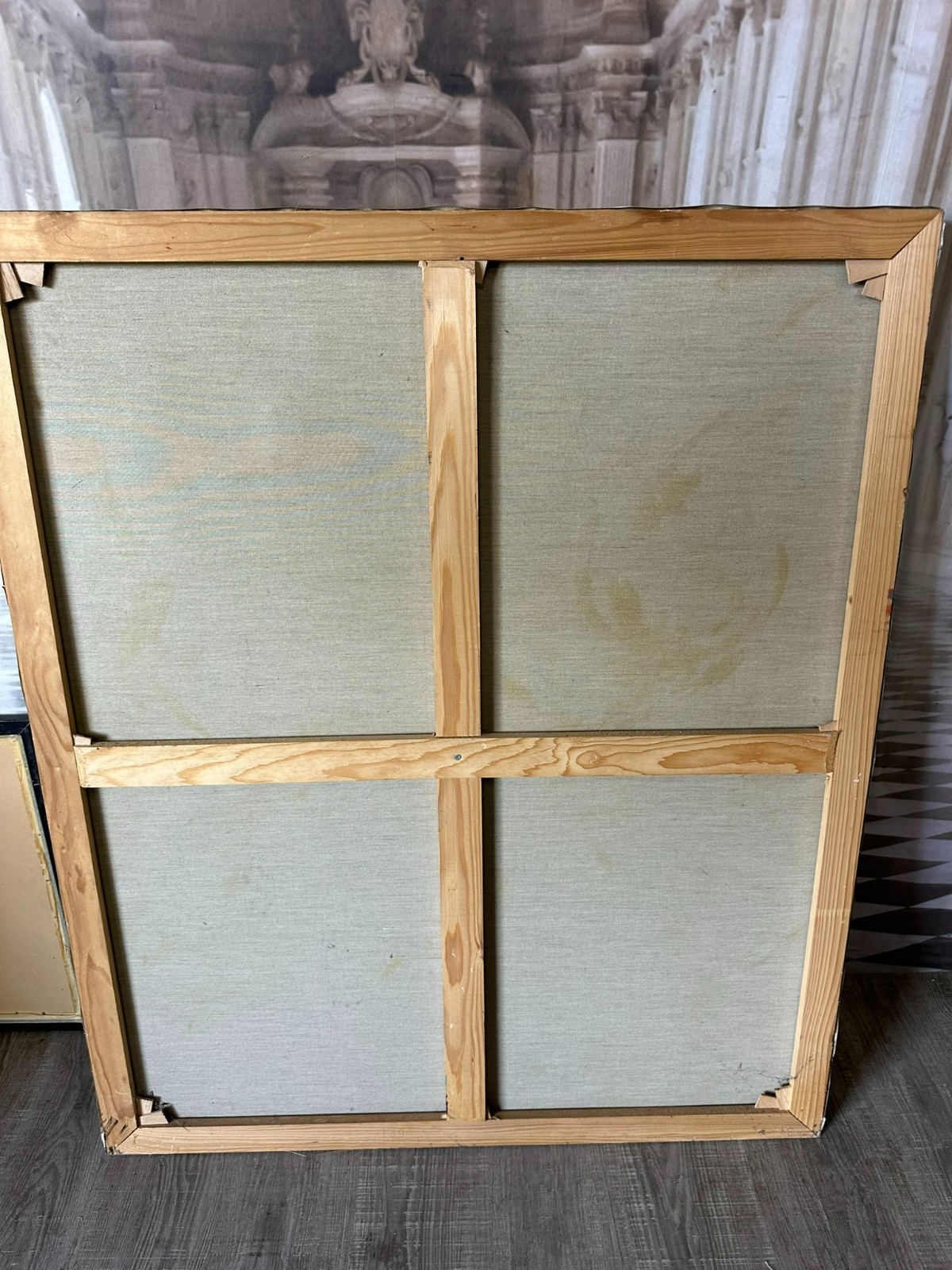 100x120cm GROSSES MODERNES ÖLGEMÄLDE SIGNIERT UND DATIERT 1986 – Bild 9