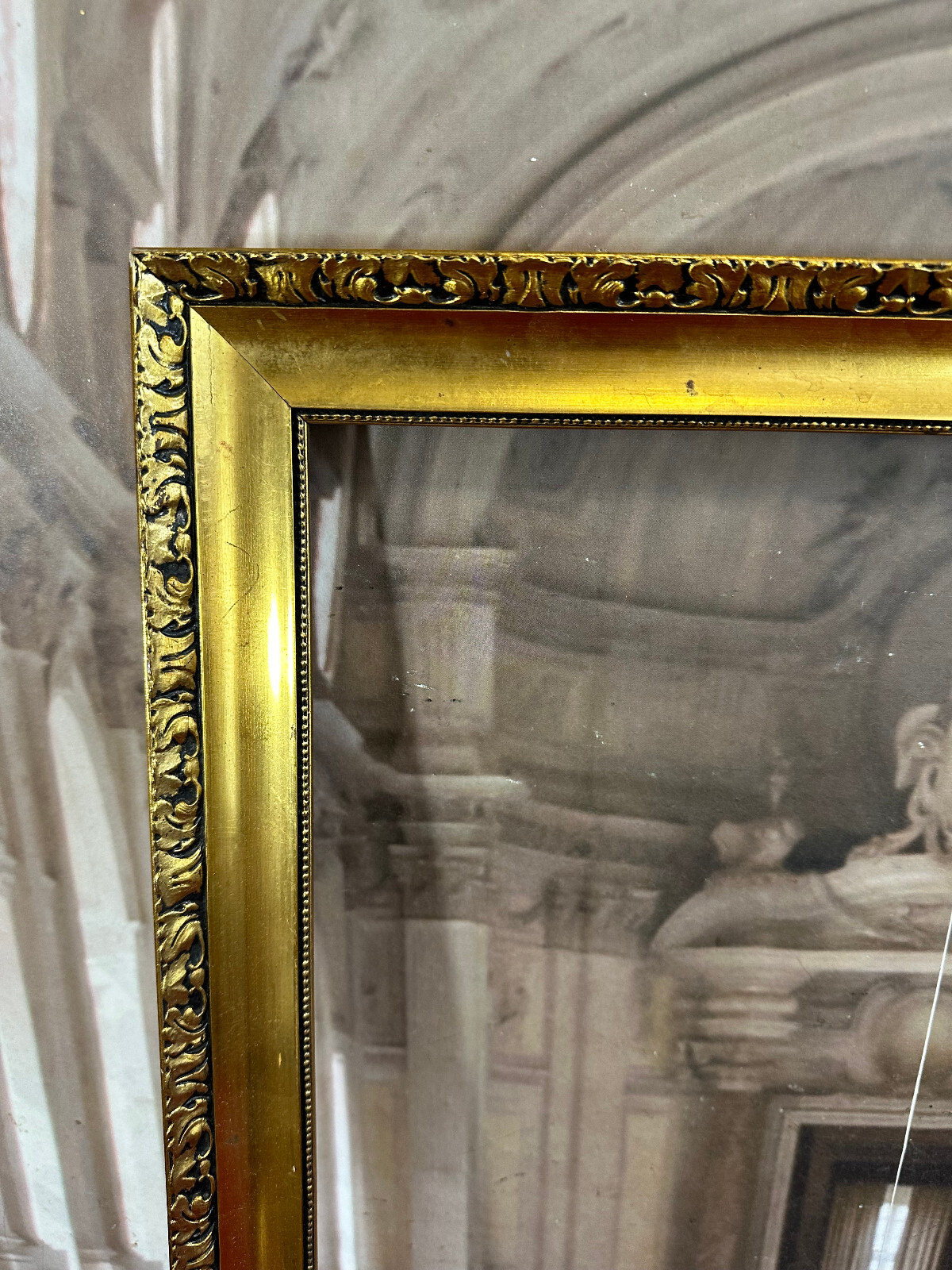 KLASSIZISMUS STIL BILDERRAHMEN RAHMEN PRUNKRAHMEN 56x77cm FALZ 48,6x69,5cm – Bild 3